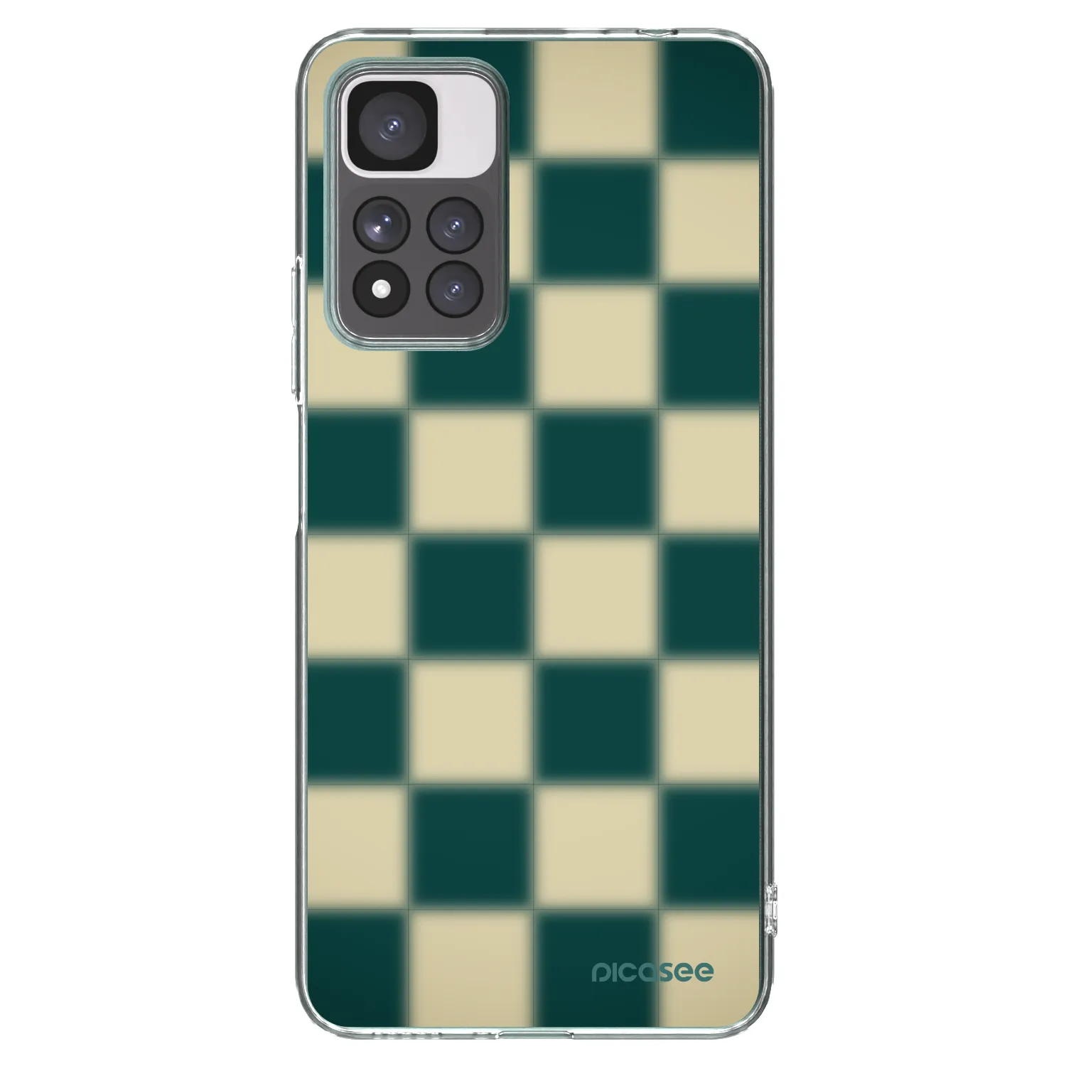 Picasee átlátszó szilikon tok az alábbi mobiltelefonokra Xiaomi Redmi Note 11 Pro+ 5G - Shadow Chess