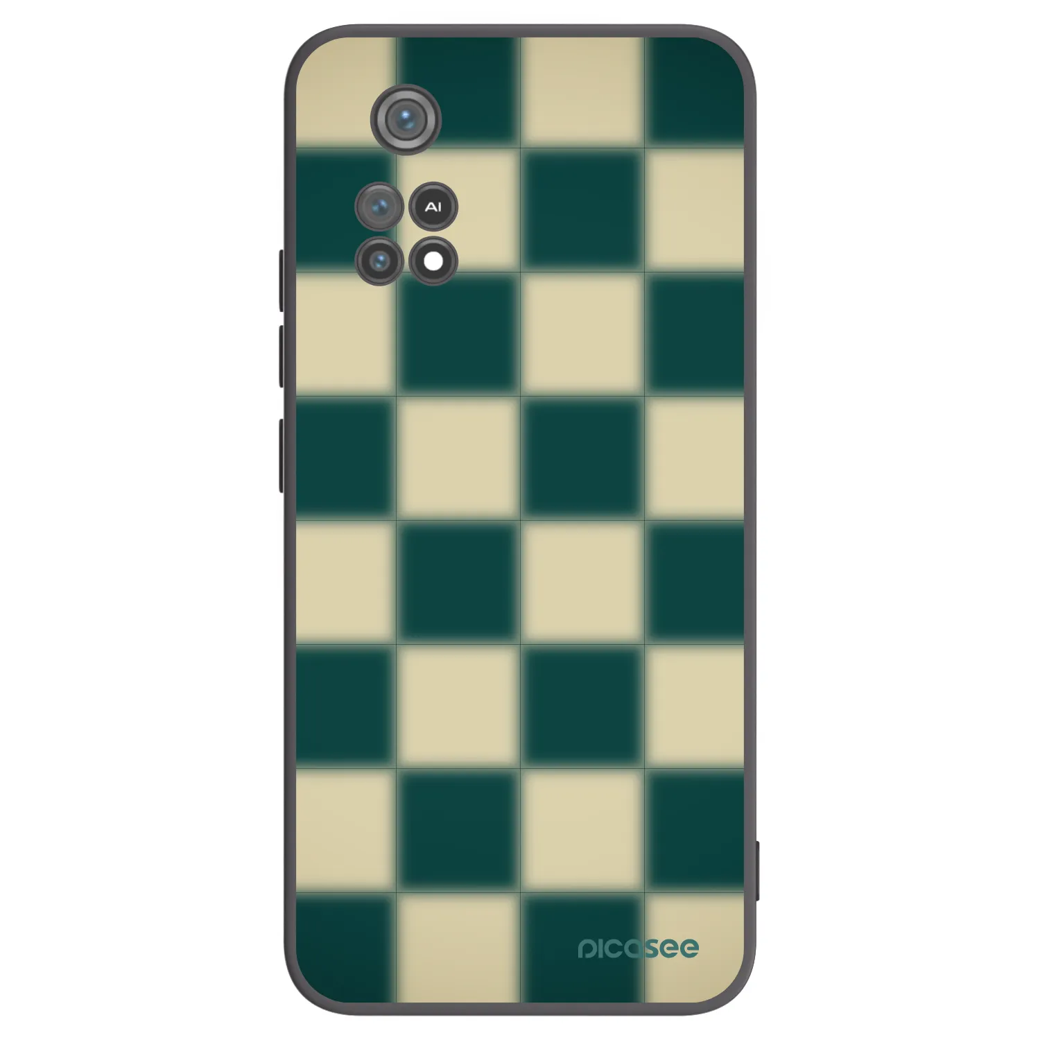 Picasee fekete szilikon tok az alábbi mobiltelefonokra Xiaomi Poco M4 Pro - Shadow Chess