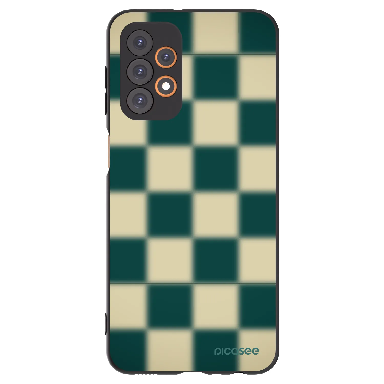 Picasee fekete szilikon tok az alábbi mobiltelefonokra Samsung Galaxy A23 A235F 4G - Shadow Chess