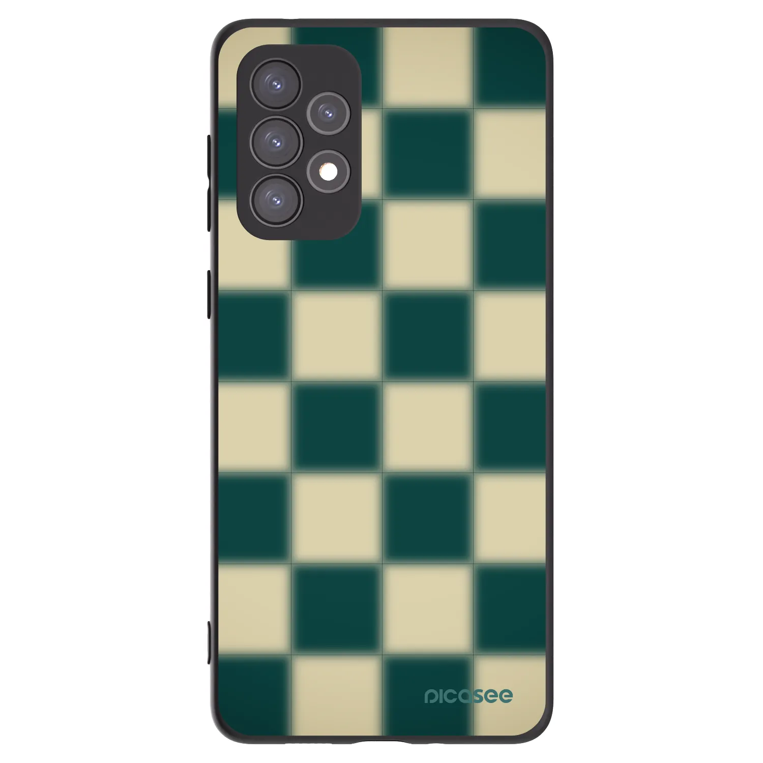 Picasee fekete szilikon tok az alábbi mobiltelefonokra Samsung Galaxy A73 5G - Shadow Chess