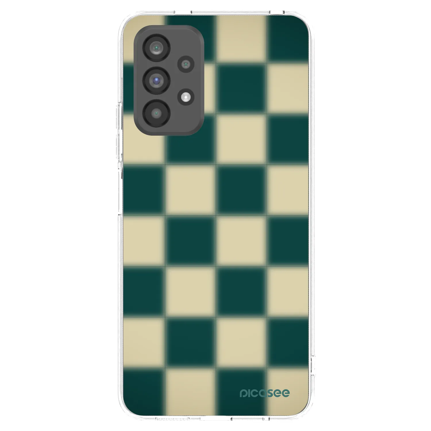 Picasee átlátszó szilikon tok az alábbi mobiltelefonokra Samsung Galaxy A73 5G - Shadow Chess