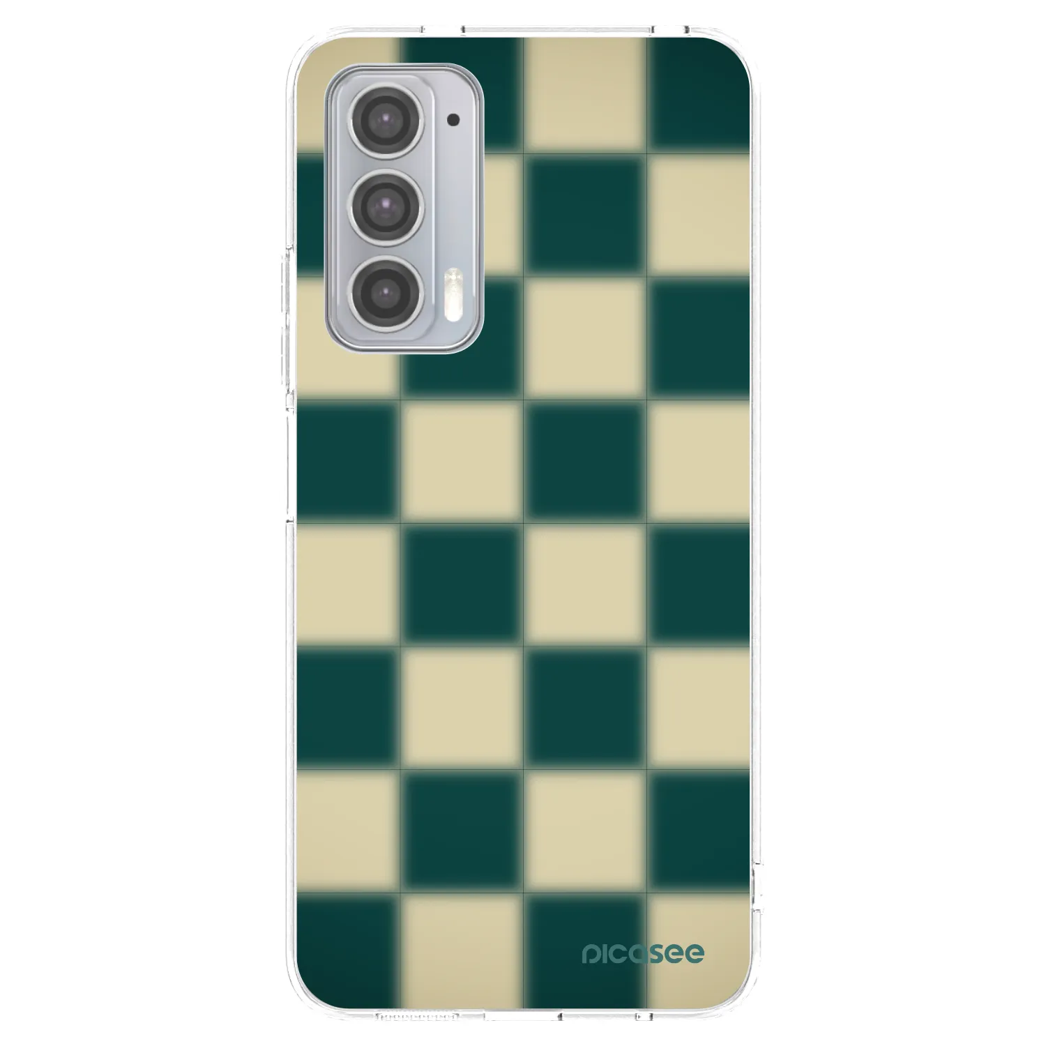 Picasee átlátszó szilikon tok az alábbi mobiltelefonokra Motorola Edge 20 - Shadow Chess