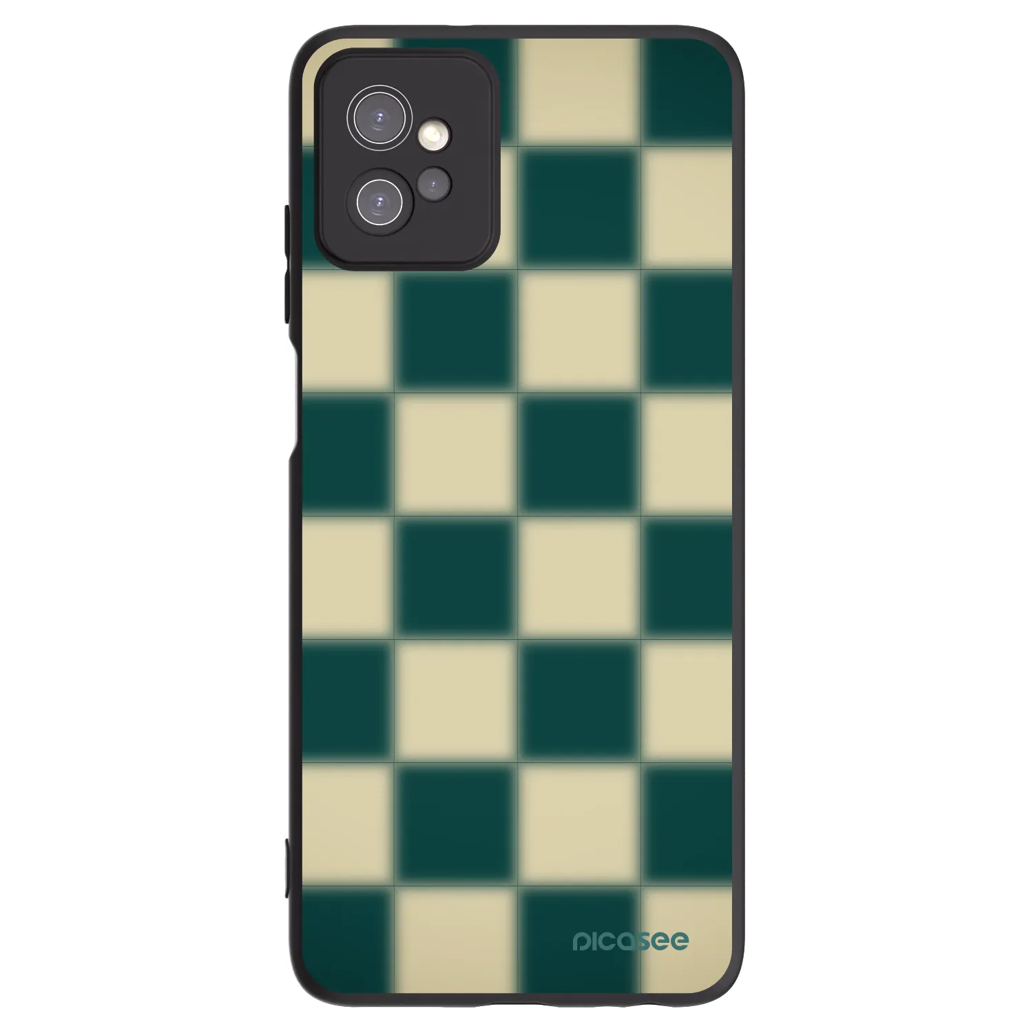 Picasee fekete szilikon tok az alábbi mobiltelefonokra Motorola Moto G32 - Shadow Chess