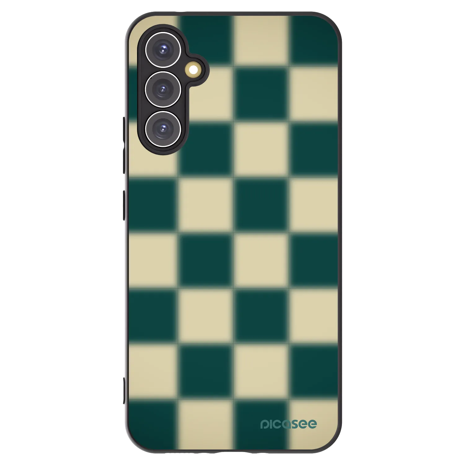 Picasee fekete szilikon tok az alábbi mobiltelefonokra Samsung Galaxy A34 5G A346B - Shadow Chess