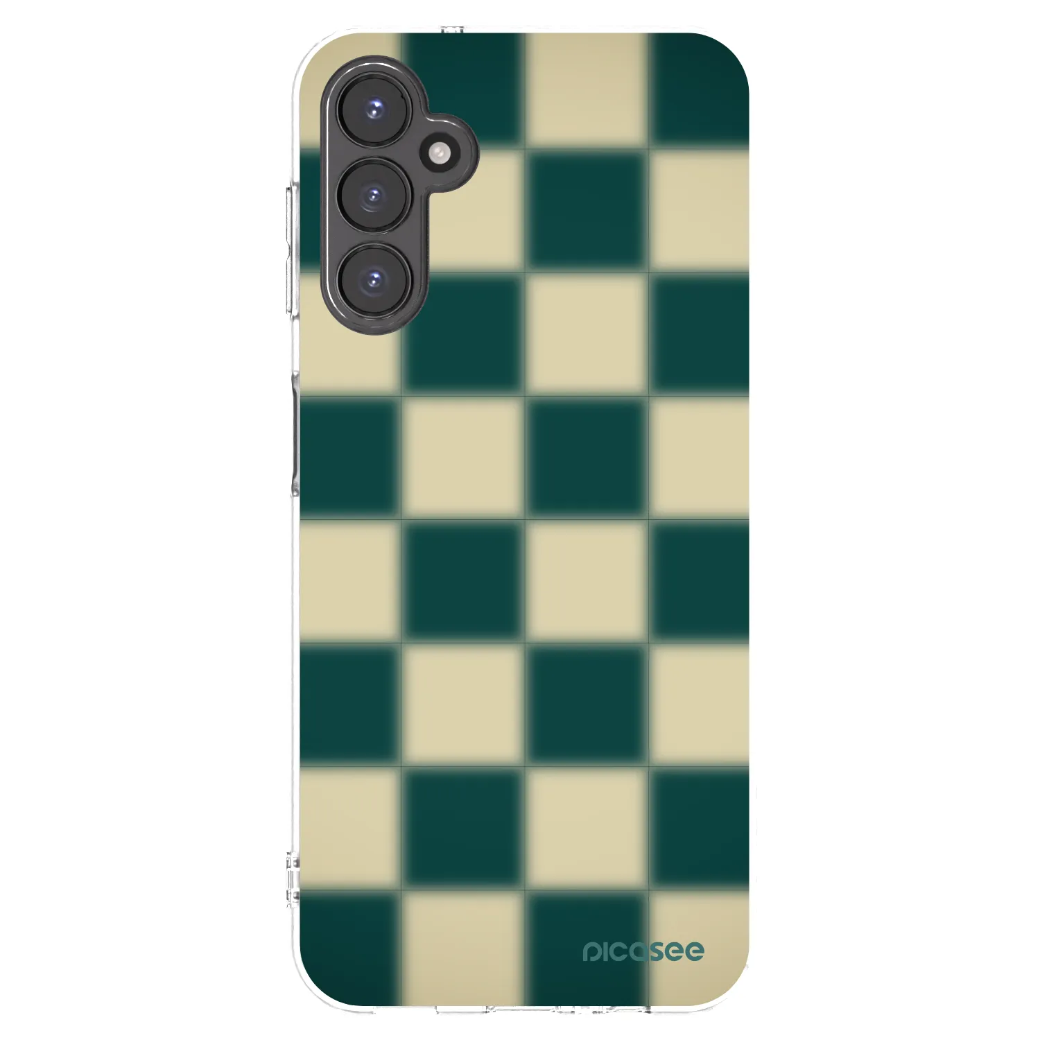Picasee átlátszó szilikon tok az alábbi mobiltelefonokra Samsung Galaxy A14 4G A145R - Shadow Chess