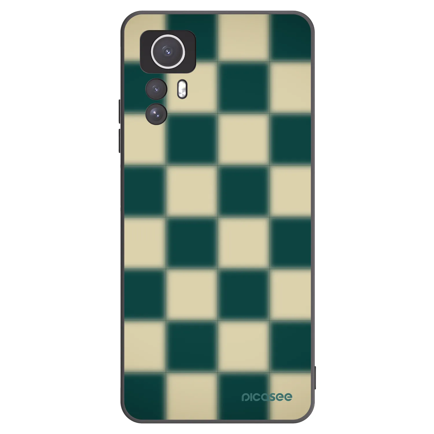 Picasee fekete szilikon tok az alábbi mobiltelefonokra Xiaomi Redmi Note 12S - Shadow Chess
