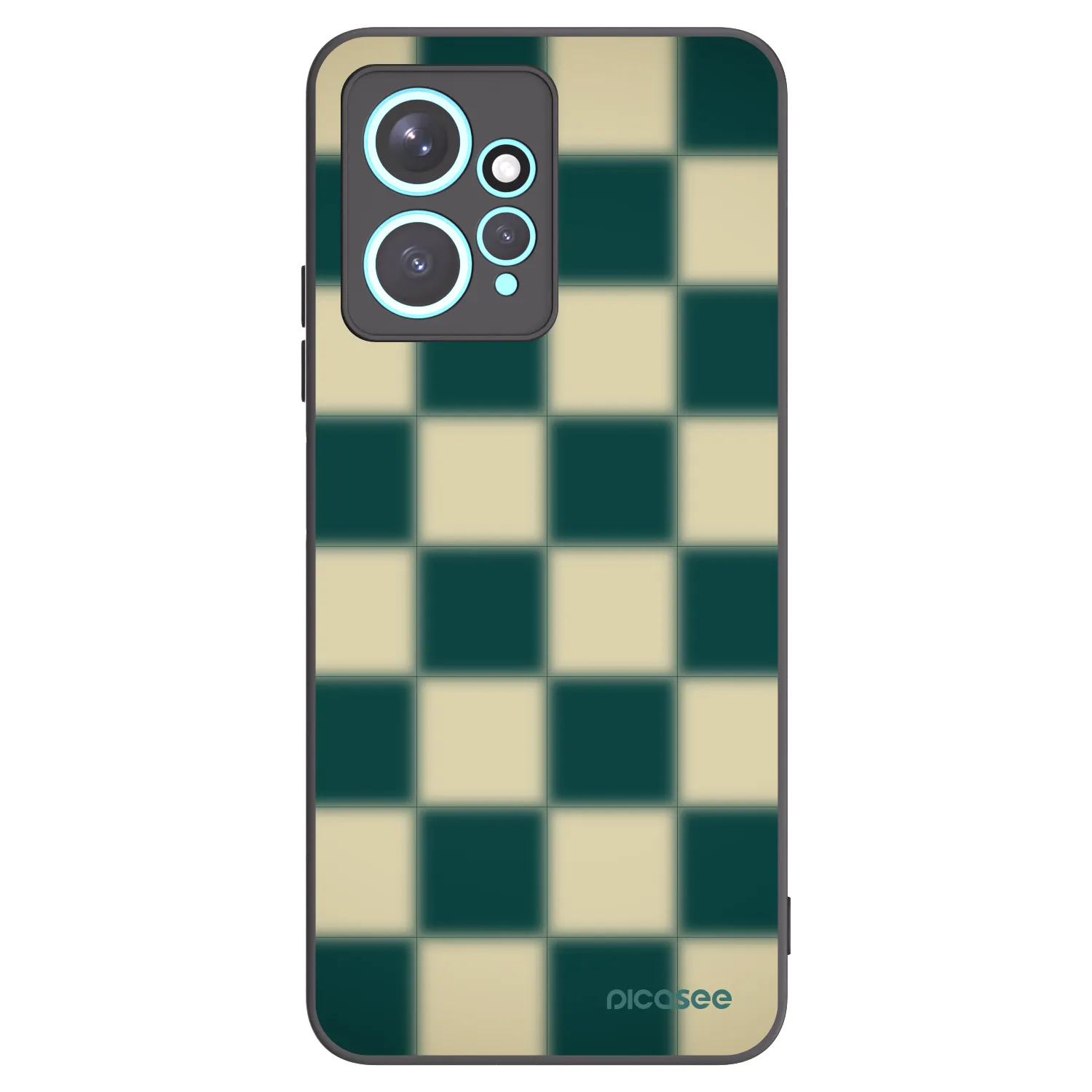 Picasee fekete szilikon tok az alábbi mobiltelefonokra Xiaomi Redmi Note 12 4G - Shadow Chess