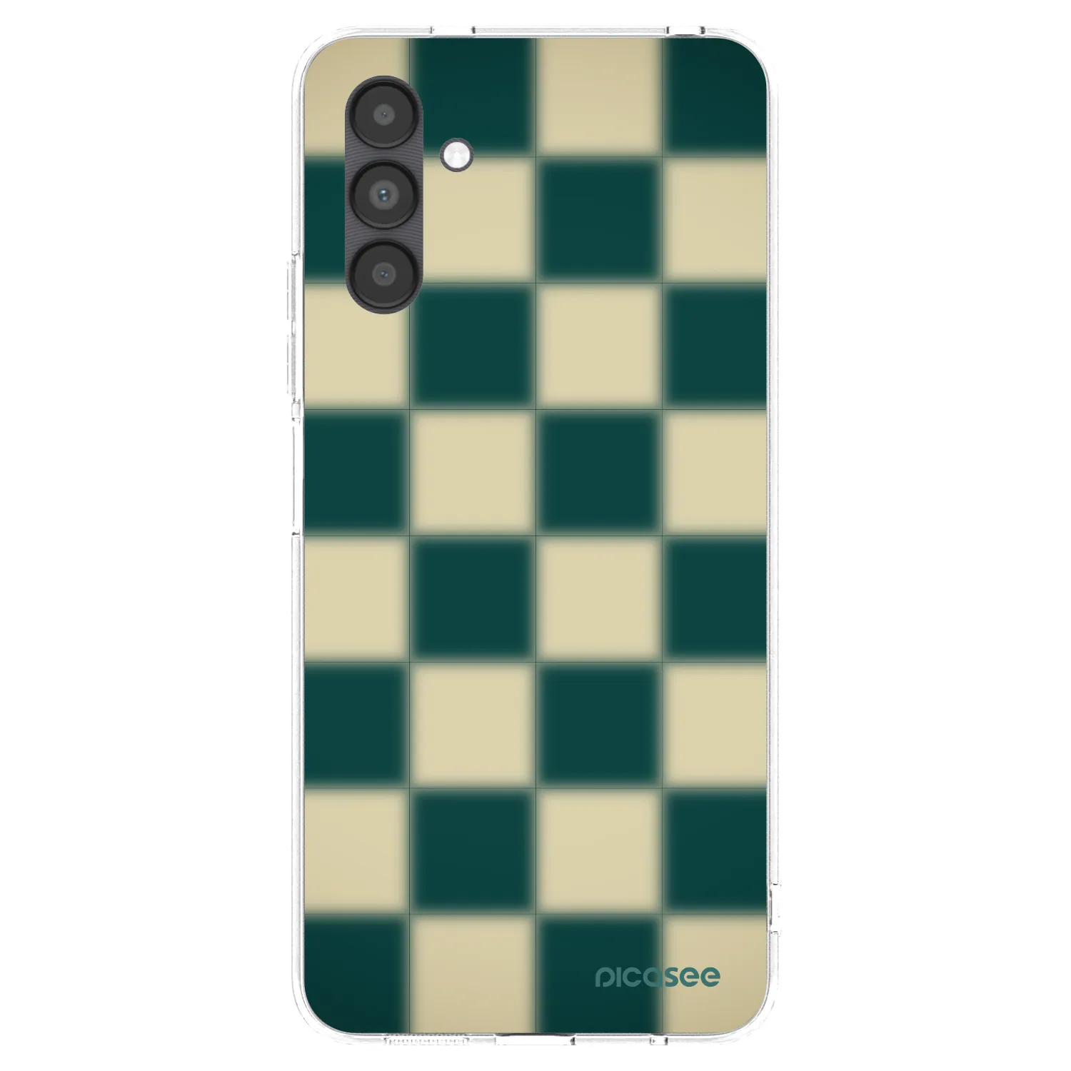 Picasee átlátszó szilikon tok az alábbi mobiltelefonokra Samsung Galaxy A04s A047F - Shadow Chess