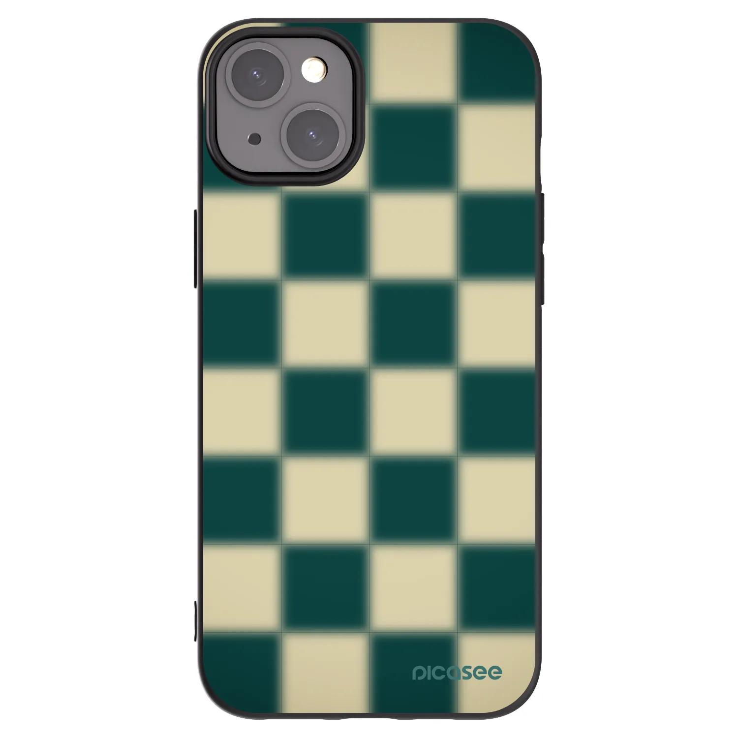 Picasee fekete szilikon tok az alábbi mobiltelefonokra Apple iPhone 15 Plus - Shadow Chess