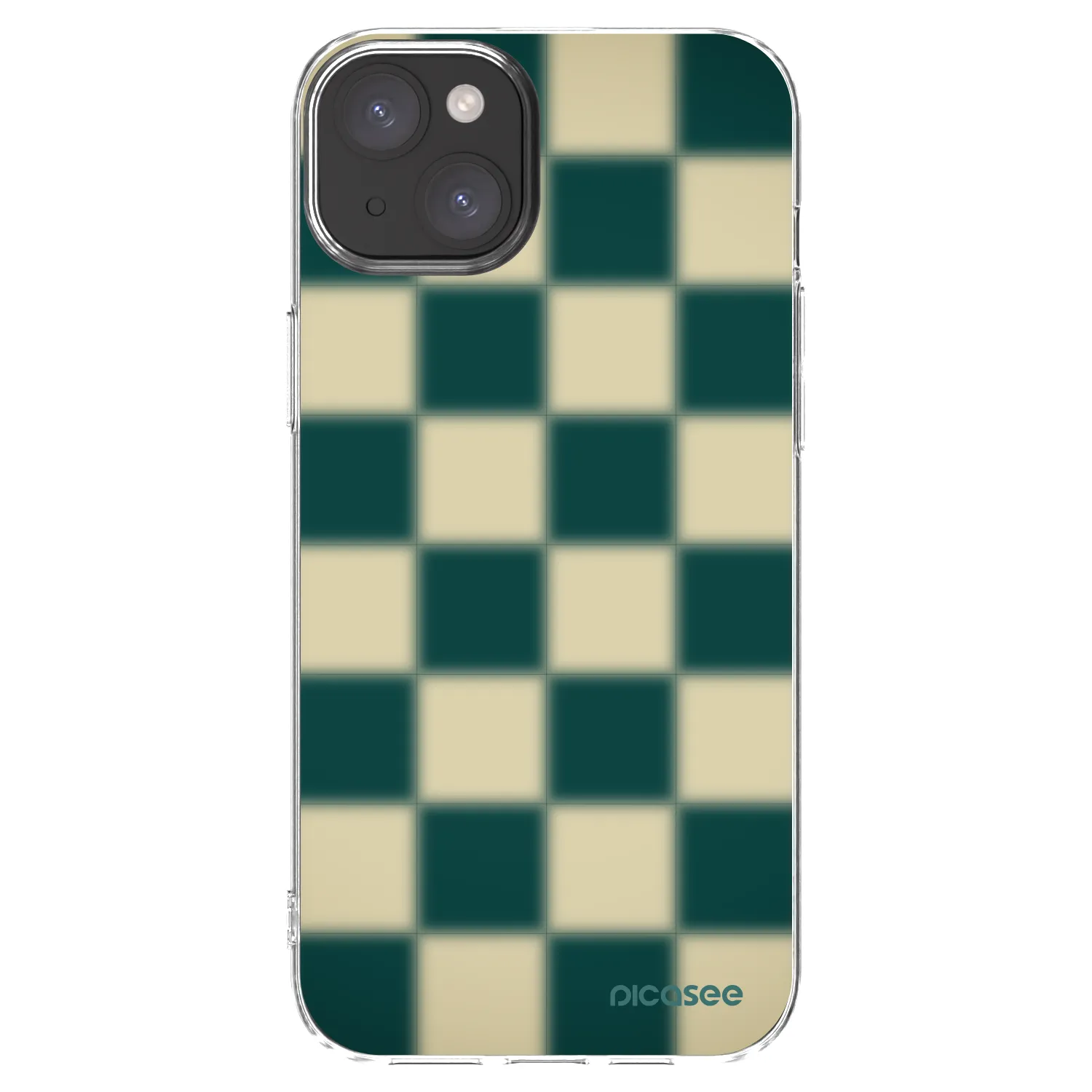 Picasee átlátszó szilikon tok az alábbi mobiltelefonokra Apple iPhone 15 Plus - Shadow Chess