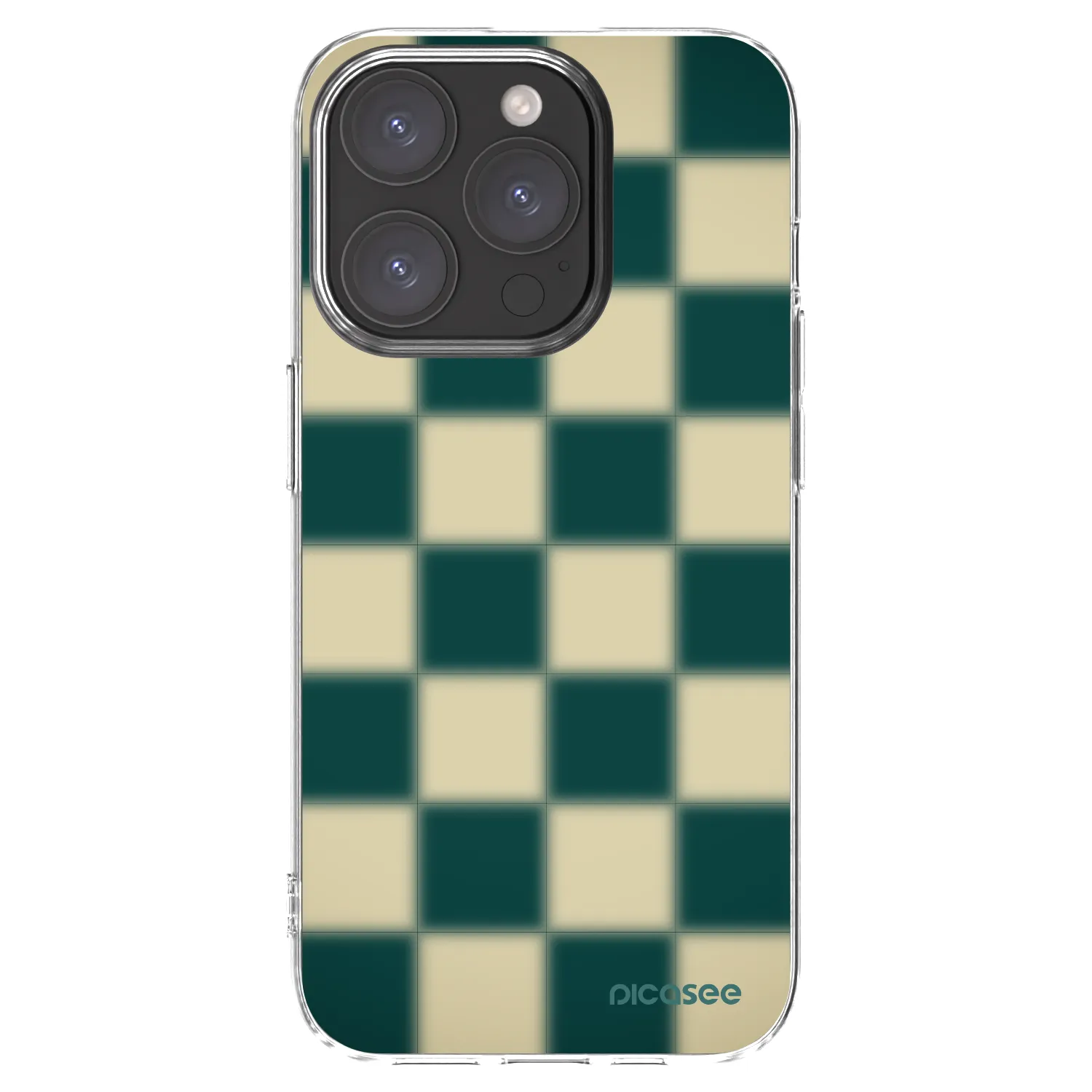 Picasee átlátszó szilikon tok az alábbi mobiltelefonokra Apple iPhone 15 Pro - Shadow Chess