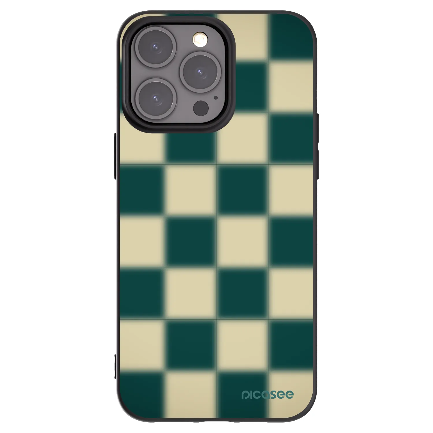 Picasee fekete szilikon tok az alábbi mobiltelefonokra Apple iPhone 15 Pro Max - Shadow Chess