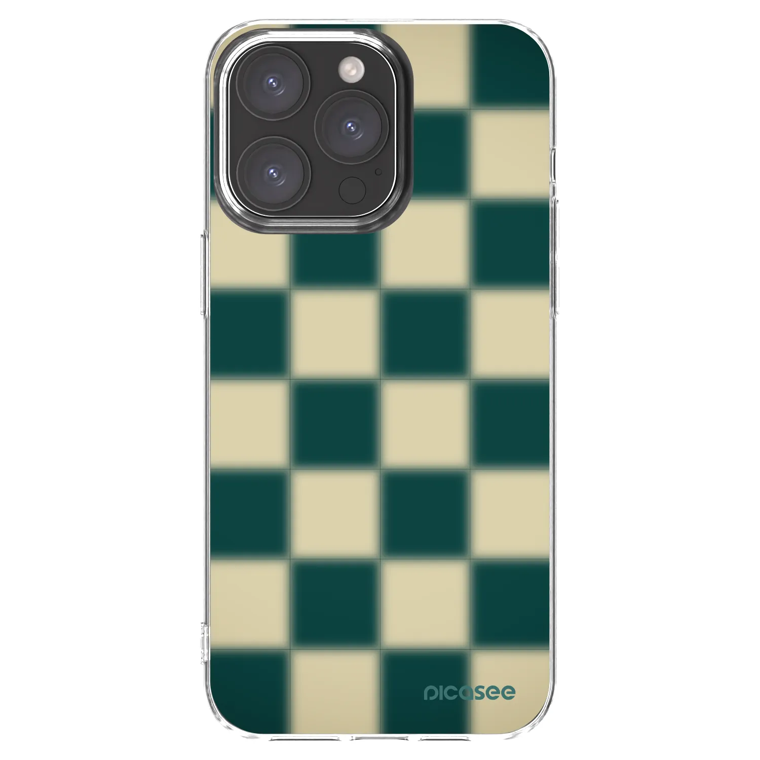 Picasee átlátszó szilikon tok az alábbi mobiltelefonokra Apple iPhone 15 Pro Max - Shadow Chess