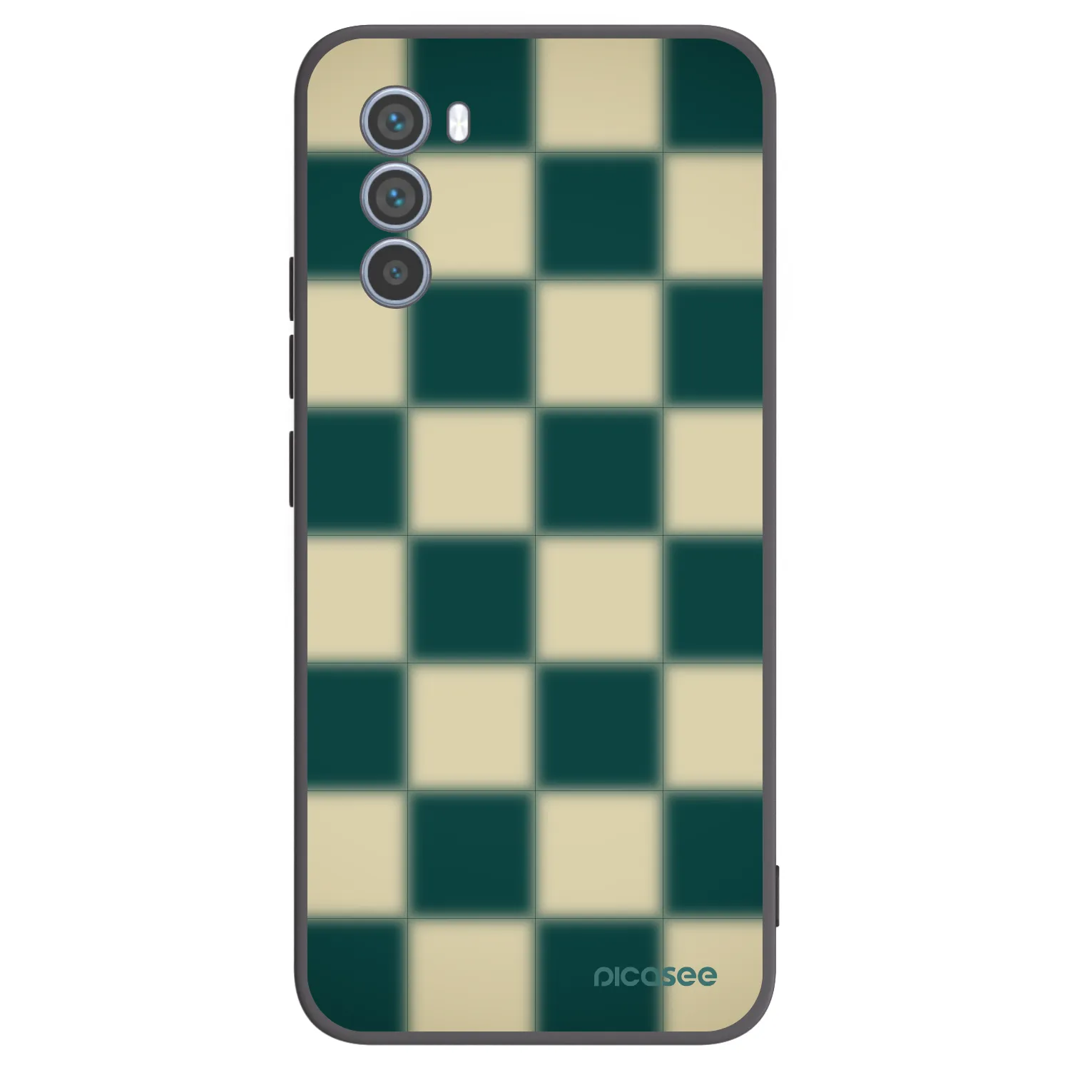 Picasee fekete szilikon tok az alábbi mobiltelefonokra Motorola Moto G62 - Shadow Chess