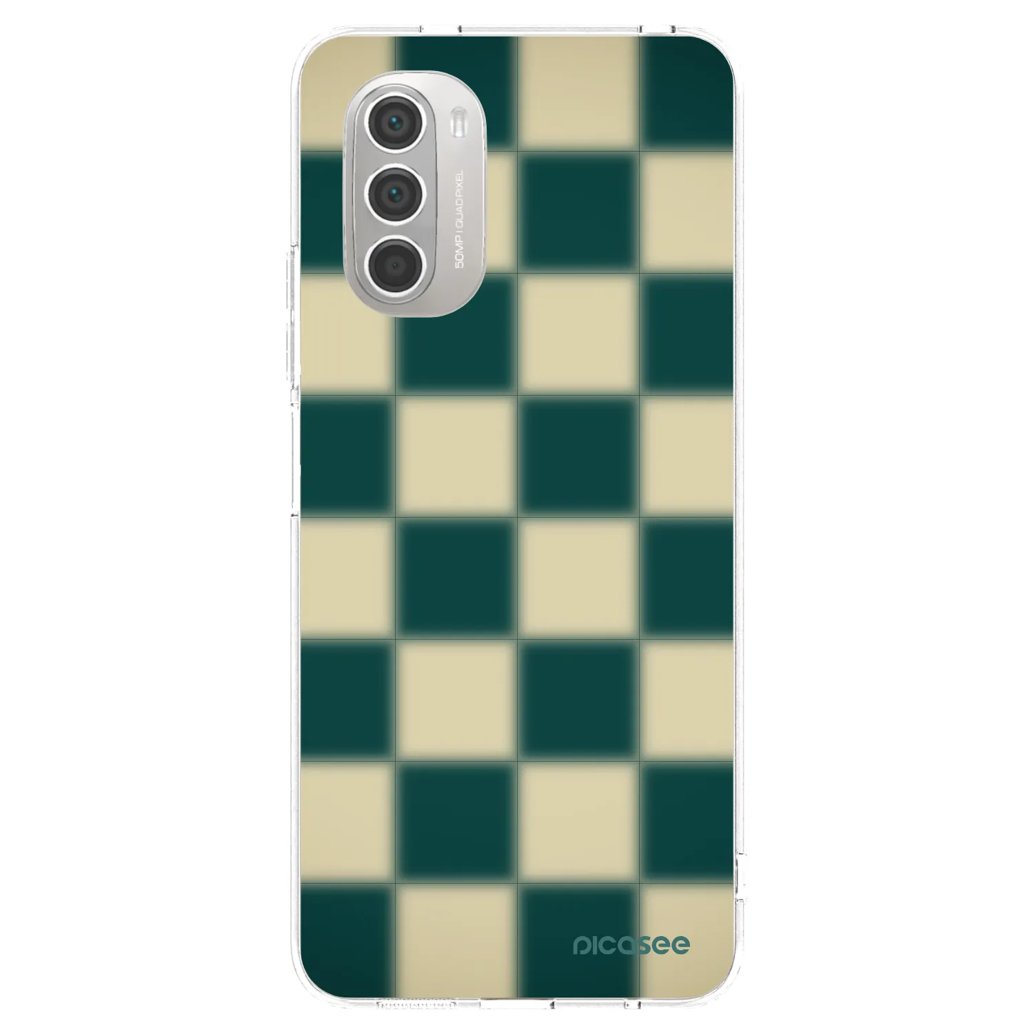Picasee átlátszó szilikon tok az alábbi mobiltelefonokra Motorola Moto G51 - Shadow Chess
