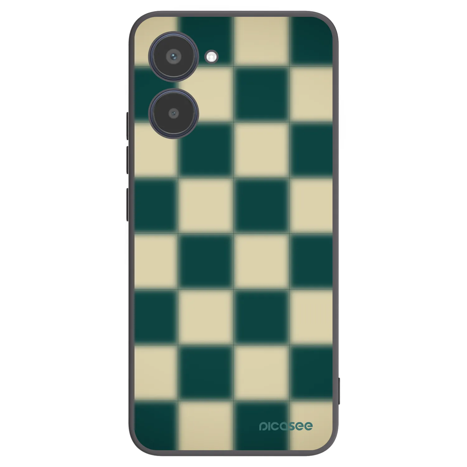 Picasee fekete szilikon tok az alábbi mobiltelefonokra Realme 10 4G - Shadow Chess