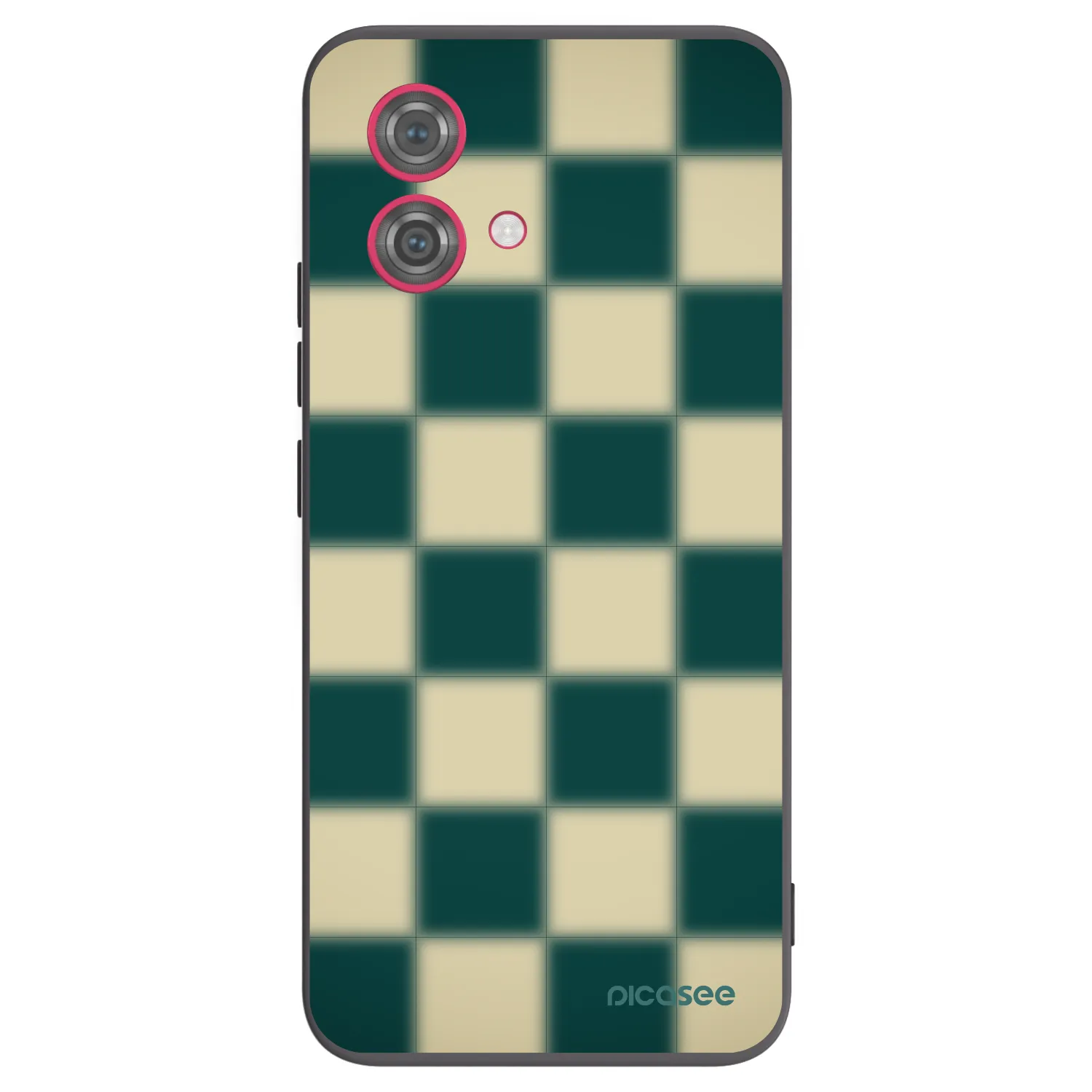 Picasee fekete szilikon tok az alábbi mobiltelefonokra Motorola Moto G84 5G - Shadow Chess