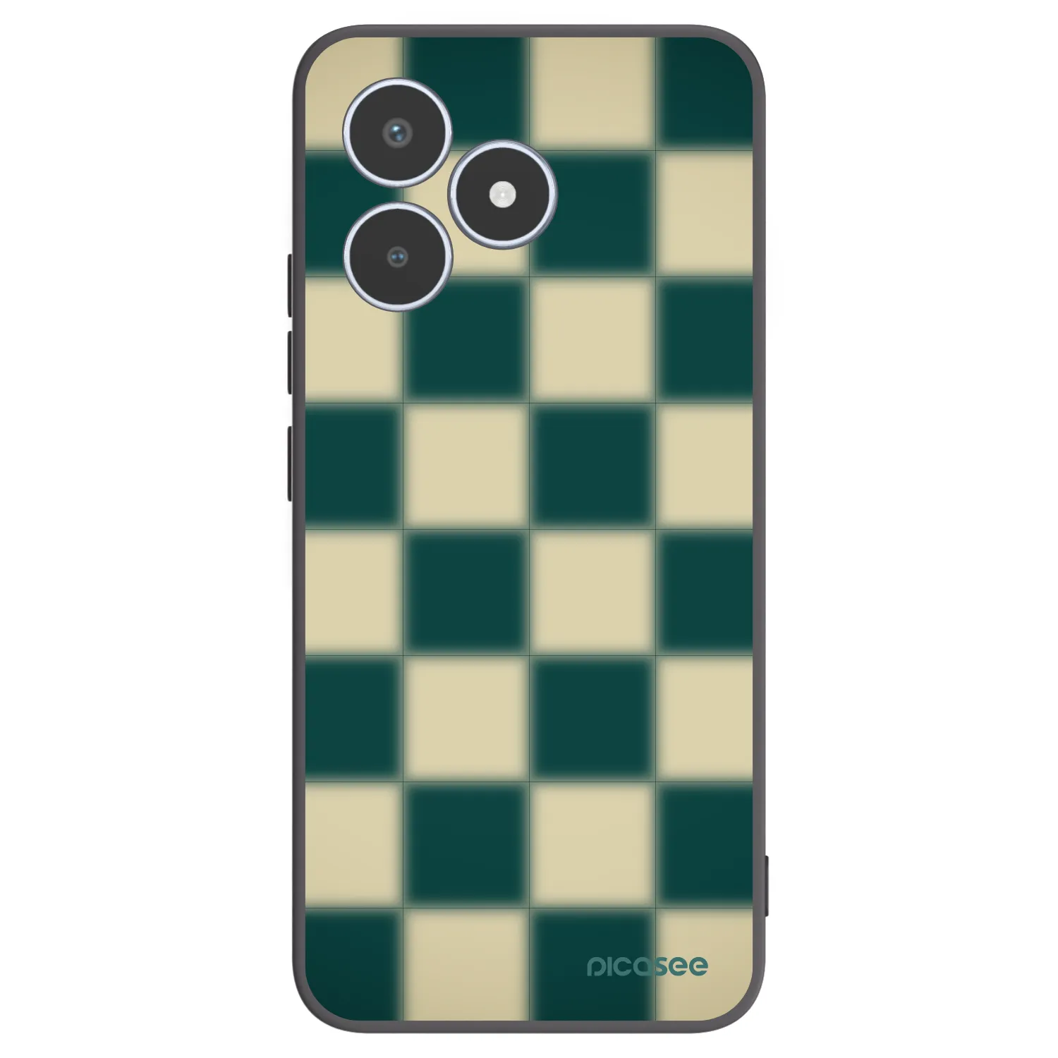 Picasee fekete szilikon tok az alábbi mobiltelefonokra Realme C53 - Shadow Chess