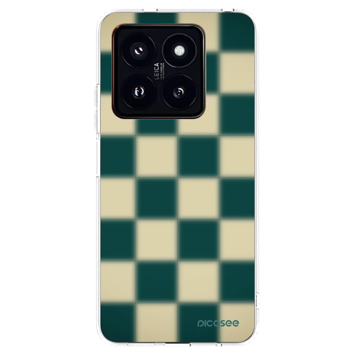 Picasee átlátszó szilikon tok az alábbi mobiltelefonokra Xiaomi 14 Pro - Shadow Chess