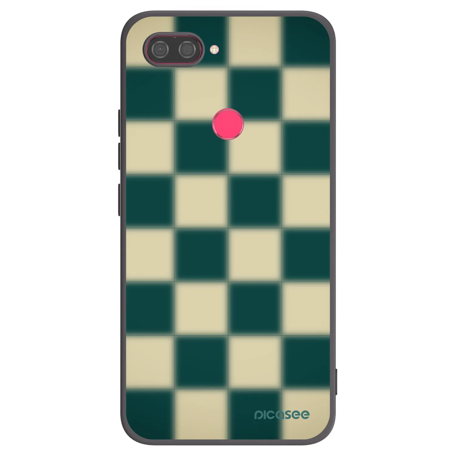 Picasee fekete szilikon tok az alábbi mobiltelefonokra Xiaomi Mi 8 Lite - Shadow Chess