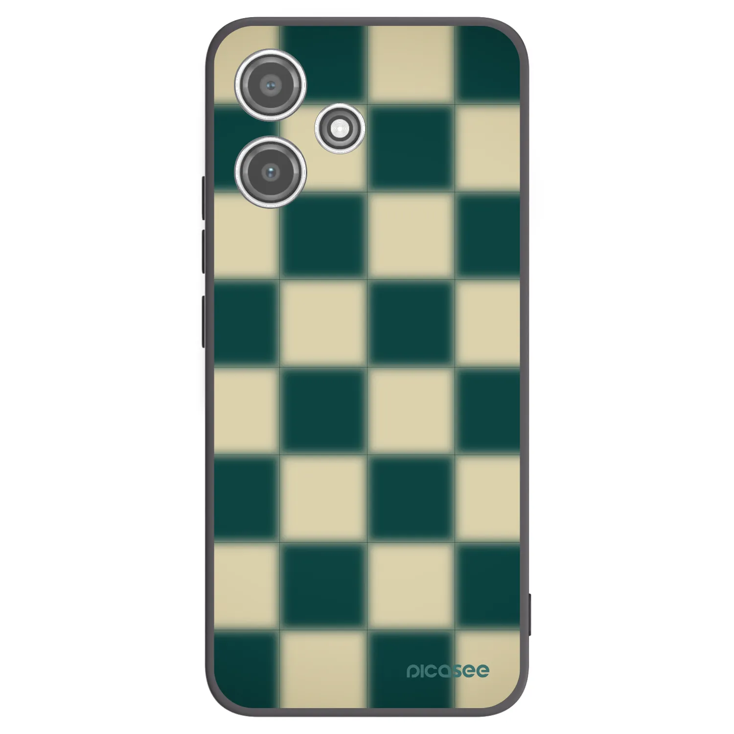 Picasee fekete szilikon tok az alábbi mobiltelefonokra Xiaomi Redmi 12 5G - Shadow Chess