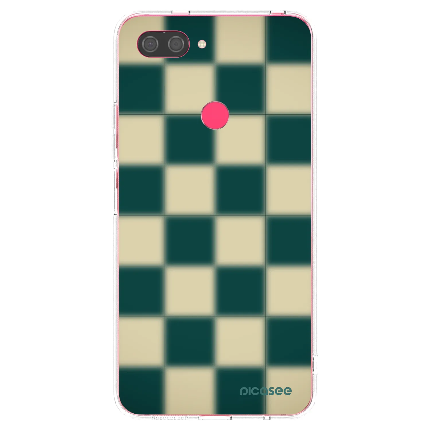 Picasee átlátszó szilikon tok az alábbi mobiltelefonokra Xiaomi Mi 8 Lite - Shadow Chess
