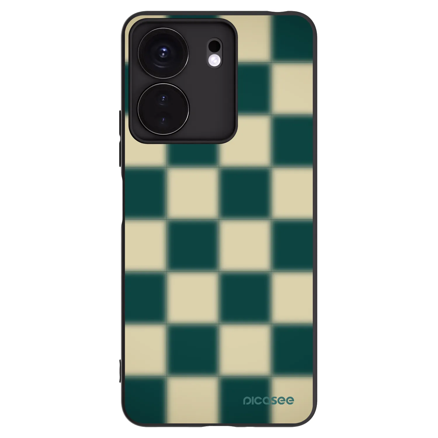 Picasee fekete szilikon tok az alábbi mobiltelefonokra Xiaomi Redmi 13C 4G - Shadow Chess