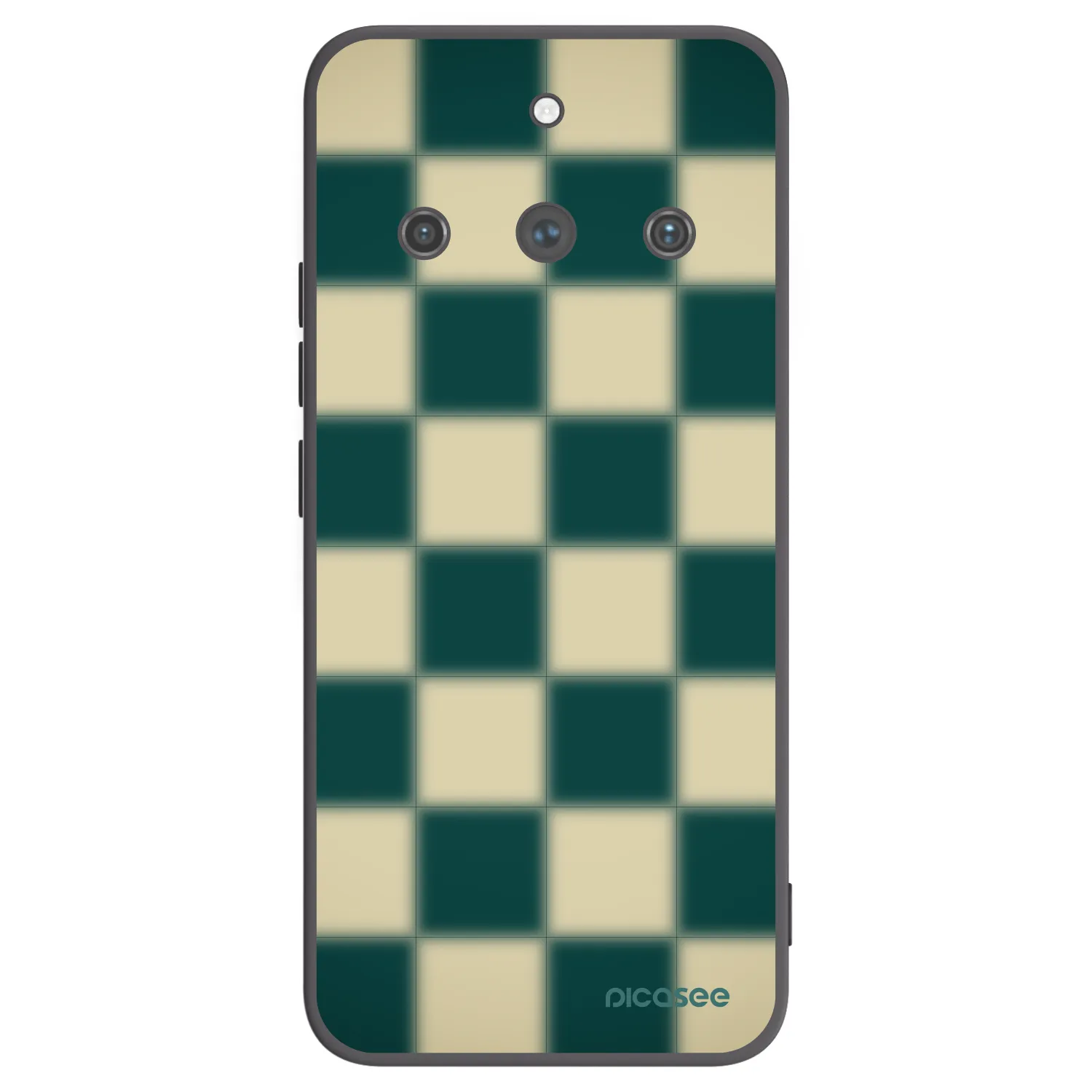 Picasee fekete szilikon tok az alábbi mobiltelefonokra Realme 11 Pro+ - Shadow Chess