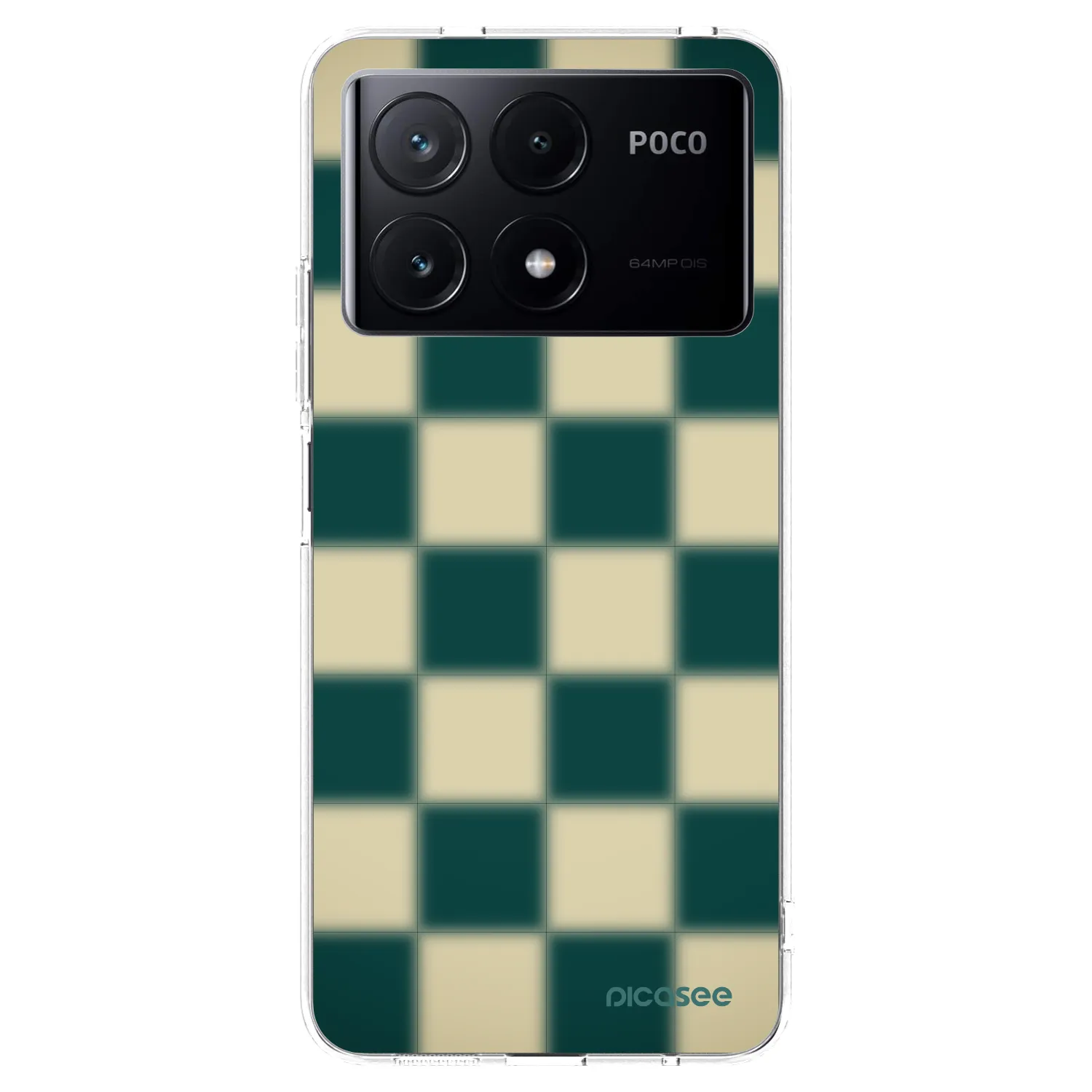 Picasee átlátszó szilikon tok az alábbi mobiltelefonokra Xiaomi Poco X6 Pro - Shadow Chess