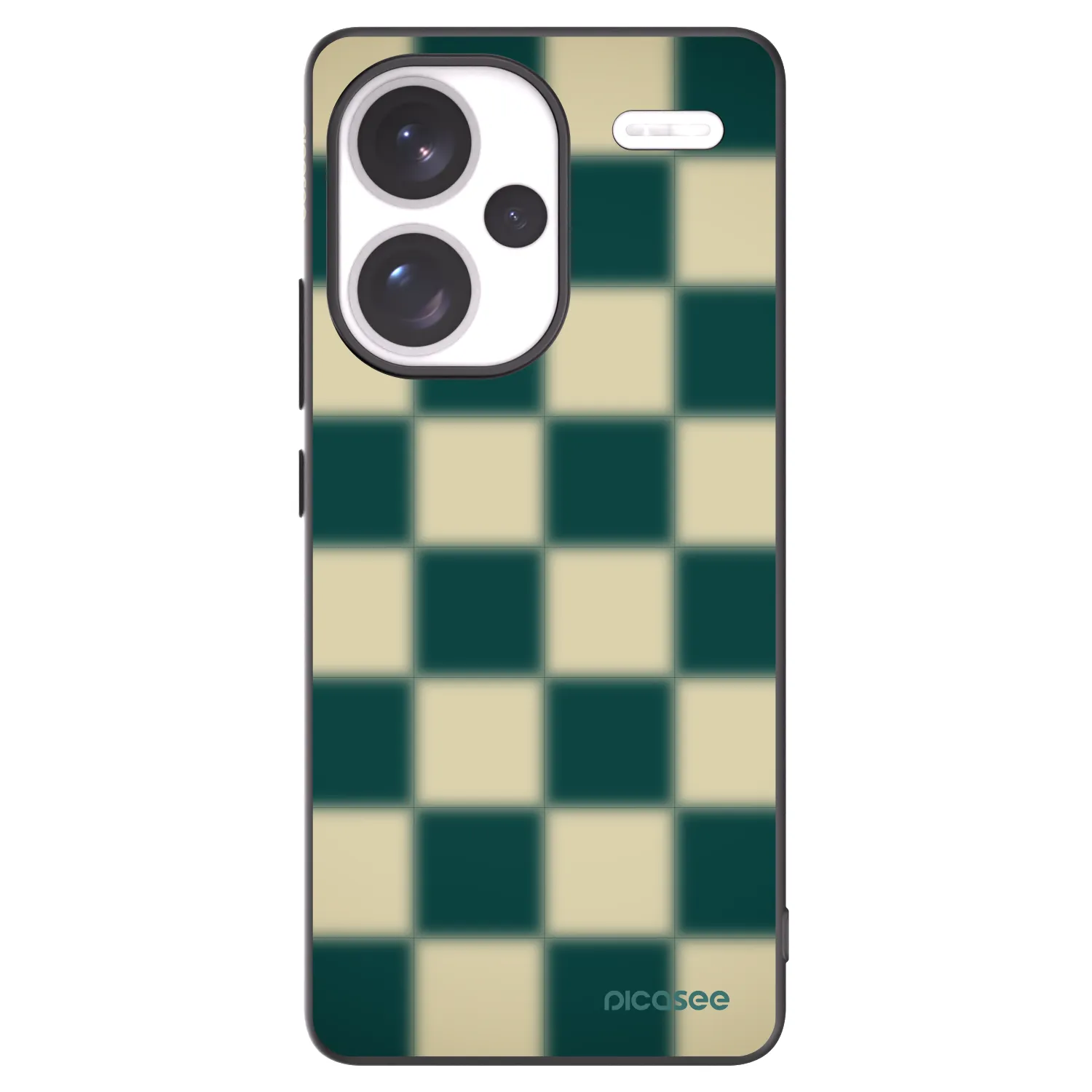Picasee fekete szilikon tok az alábbi mobiltelefonokra Xiaomi Redmi Note 13 Pro+ 5G - Shadow Chess