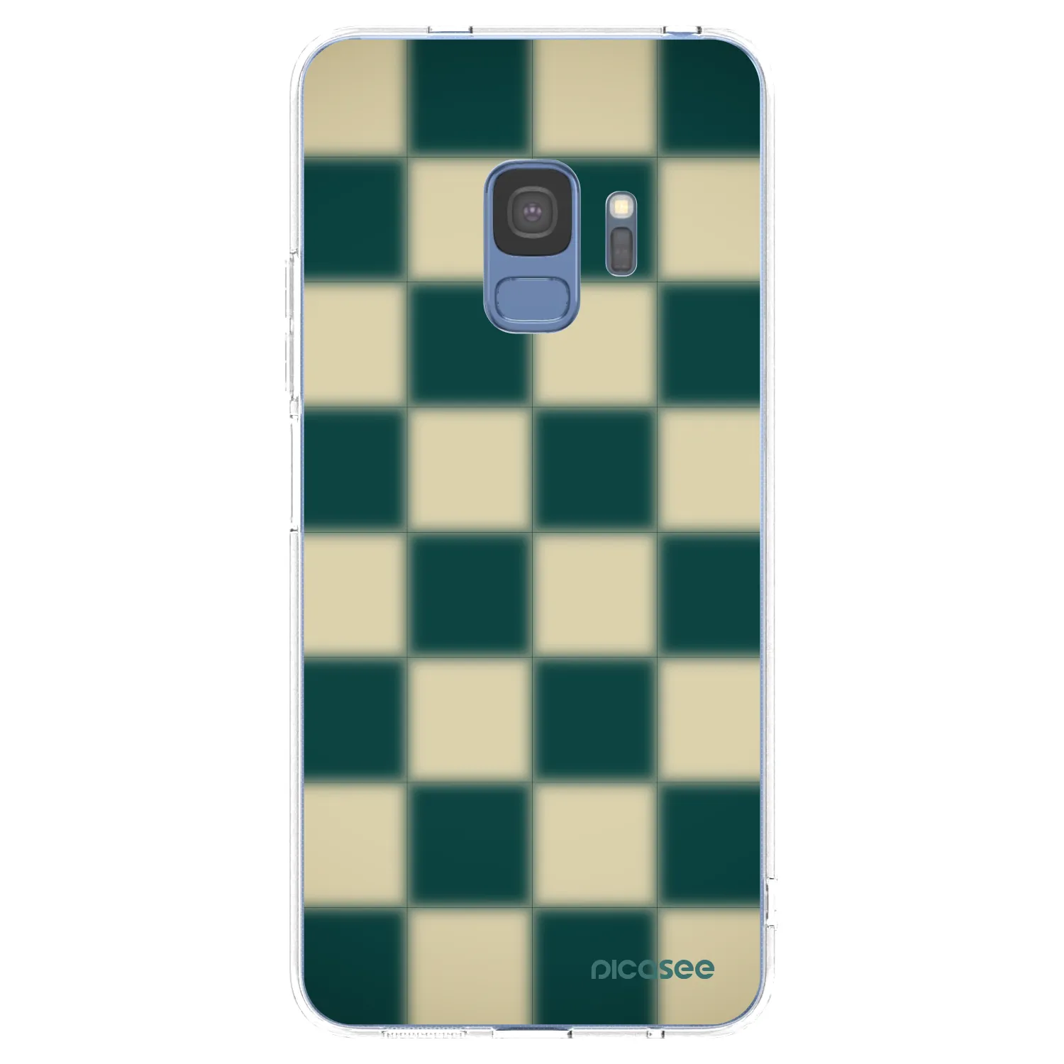 Picasee átlátszó szilikon tok az alábbi mobiltelefonokra Samsung Galaxy S9 G960F - Shadow Chess