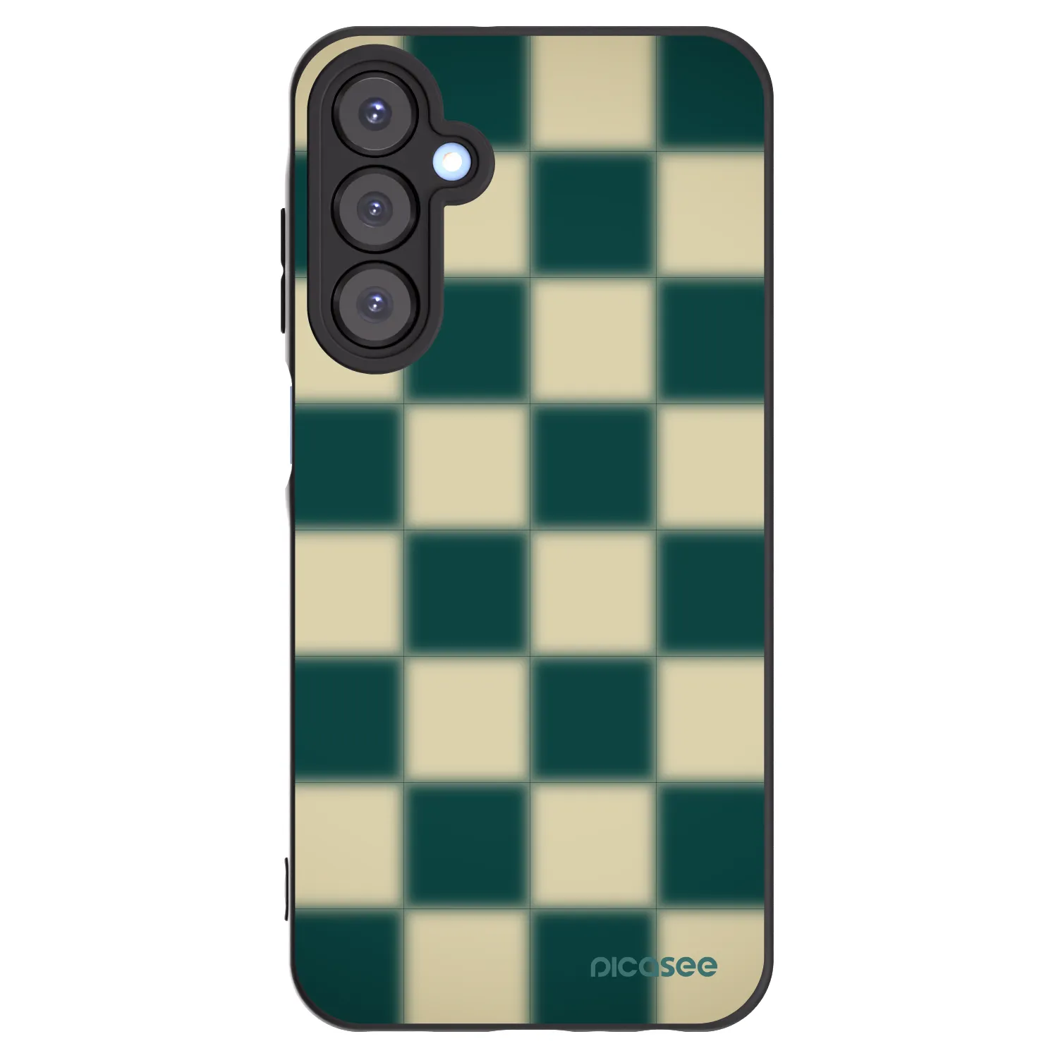 Picasee fekete szilikon tok az alábbi mobiltelefonokra Samsung Galaxy A25 A256B 5G - Shadow Chess