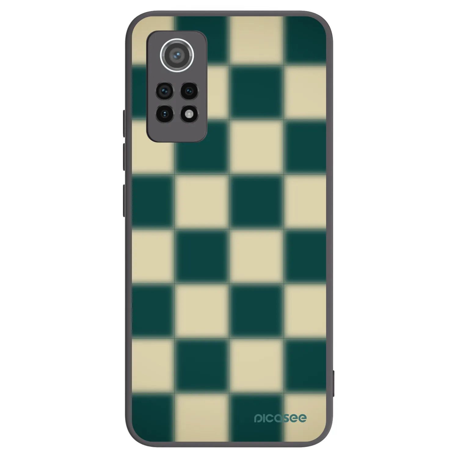 Picasee fekete szilikon tok az alábbi mobiltelefonokra Xiaomi Redmi Note 12 Pro 4G - Shadow Chess