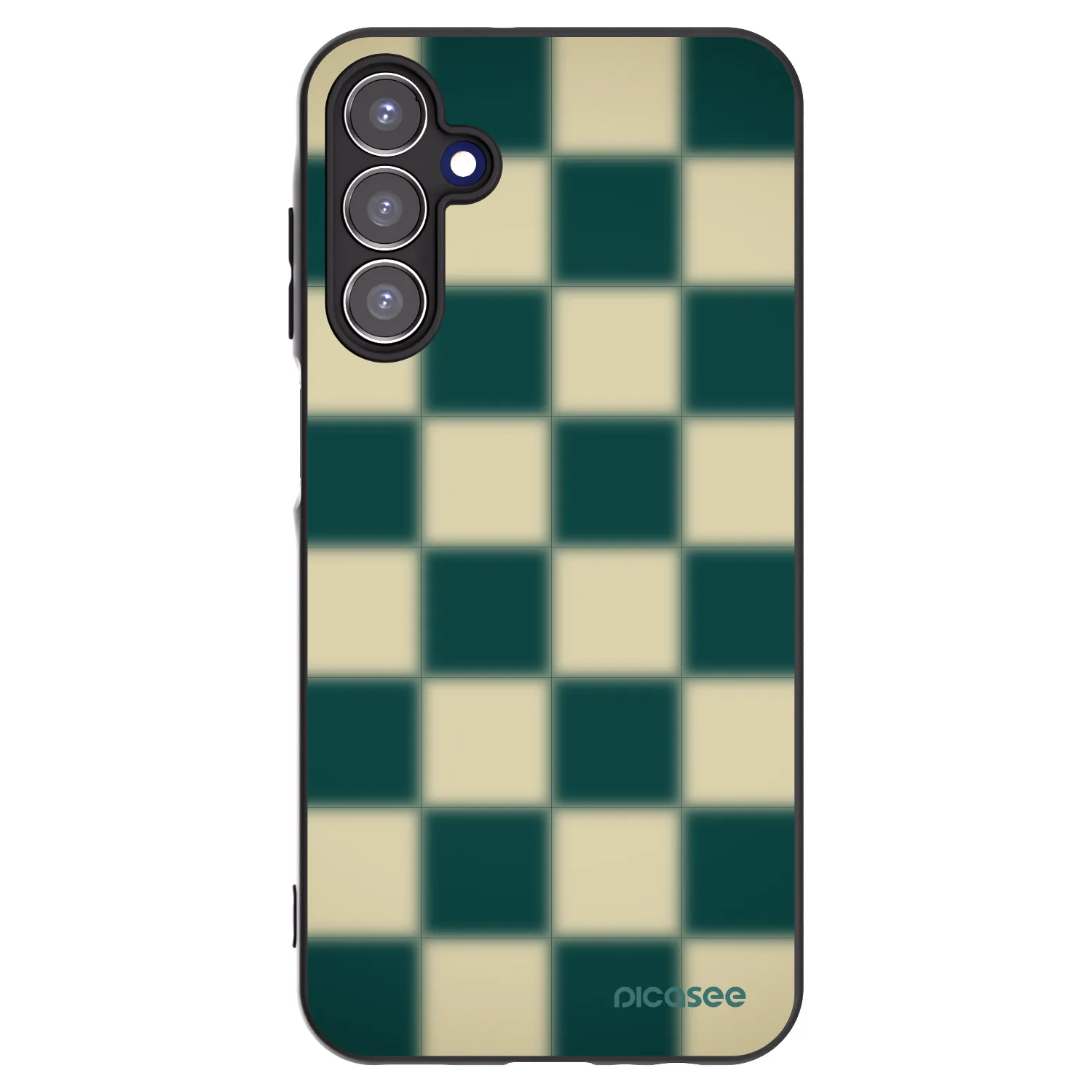 Picasee fekete szilikon tok az alábbi mobiltelefonokra Samsung Galaxy A15 A155F 4G - Shadow Chess