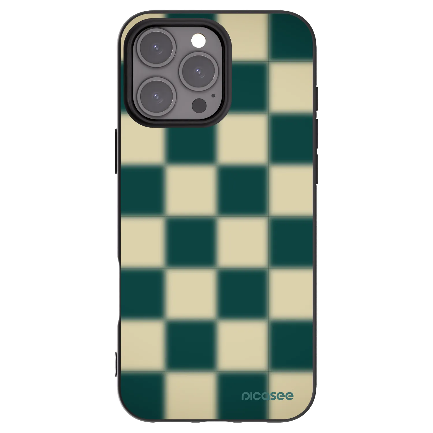 Picasee fekete szilikon tok az alábbi mobiltelefonokra Apple iPhone 16 Pro Max - Shadow Chess