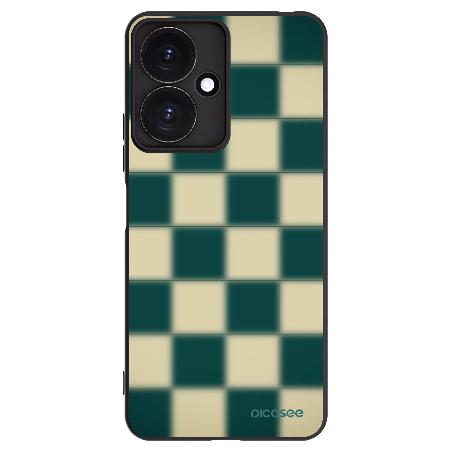 Picasee fekete szilikon tok az alábbi mobiltelefonokra Xiaomi Redmi 13C 5G - Shadow Chess