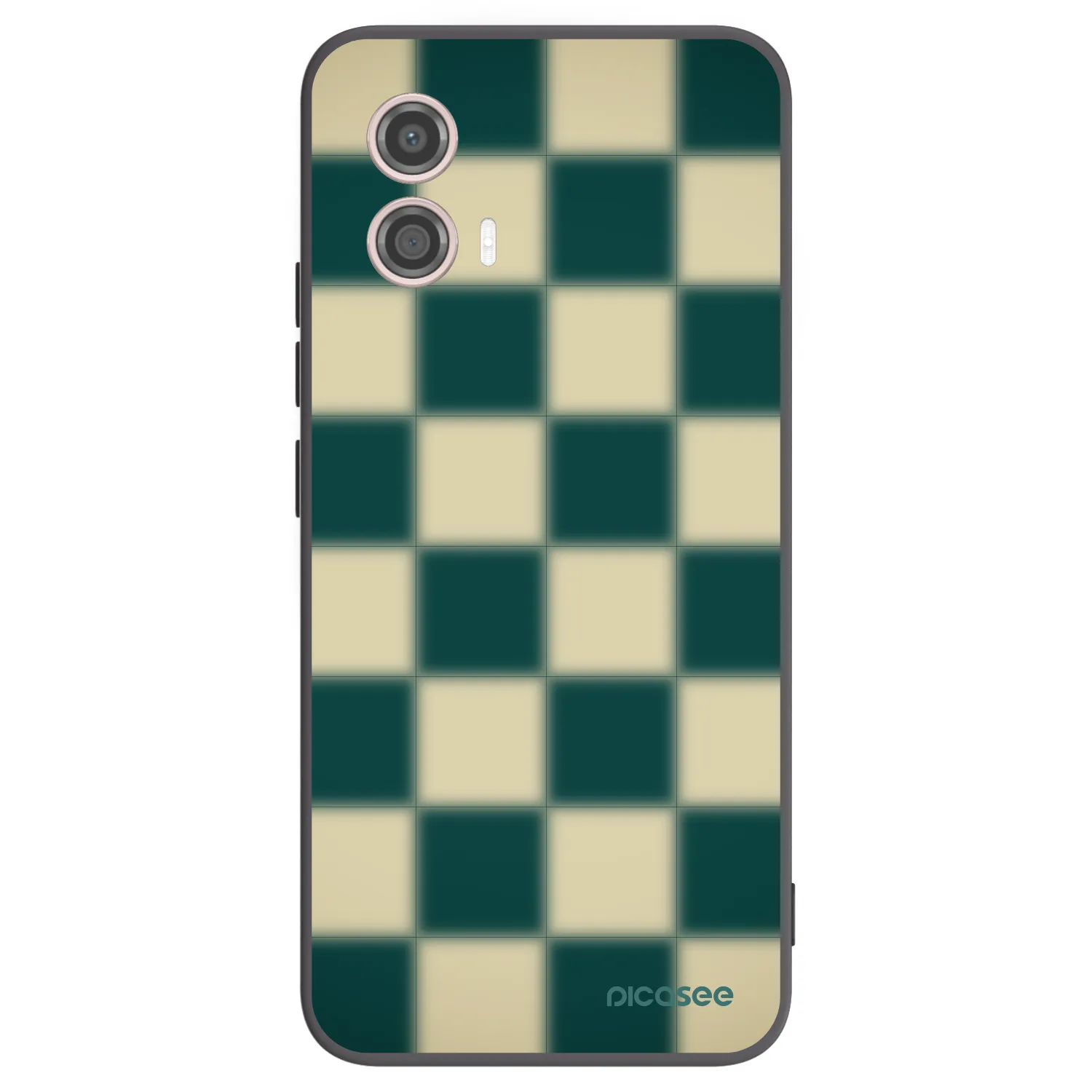 Picasee fekete szilikon tok az alábbi mobiltelefonokra Motorola Moto G53 5G - Shadow Chess