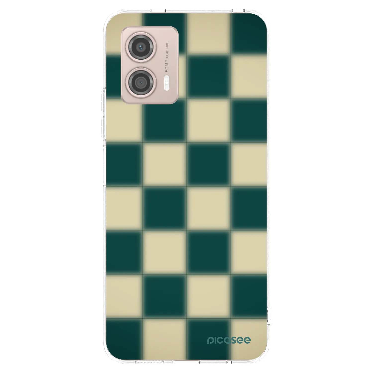 Picasee átlátszó szilikon tok az alábbi mobiltelefonokra Motorola Moto G53 5G - Shadow Chess