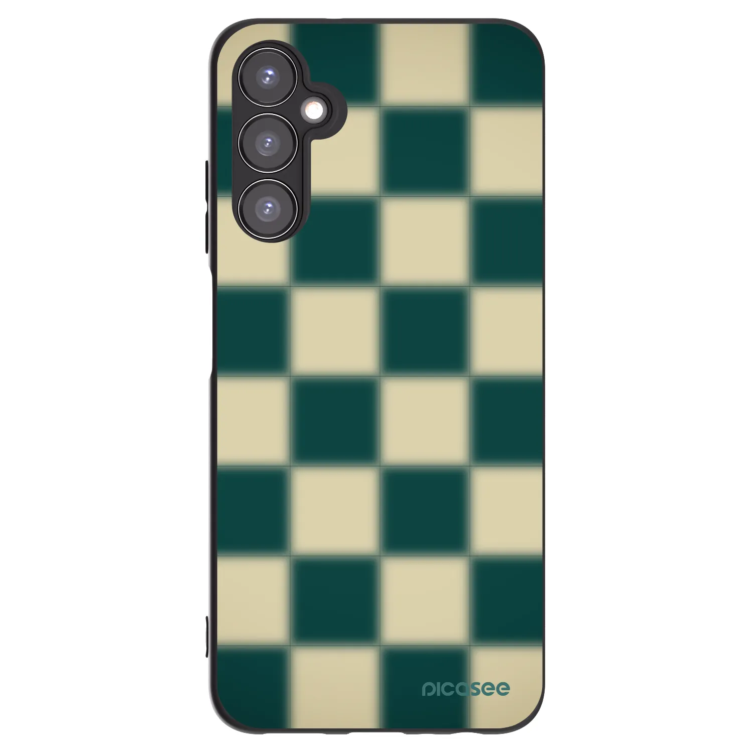 Picasee fekete szilikon tok az alábbi mobiltelefonokra Samsung Galaxy A05s A057G - Shadow Chess