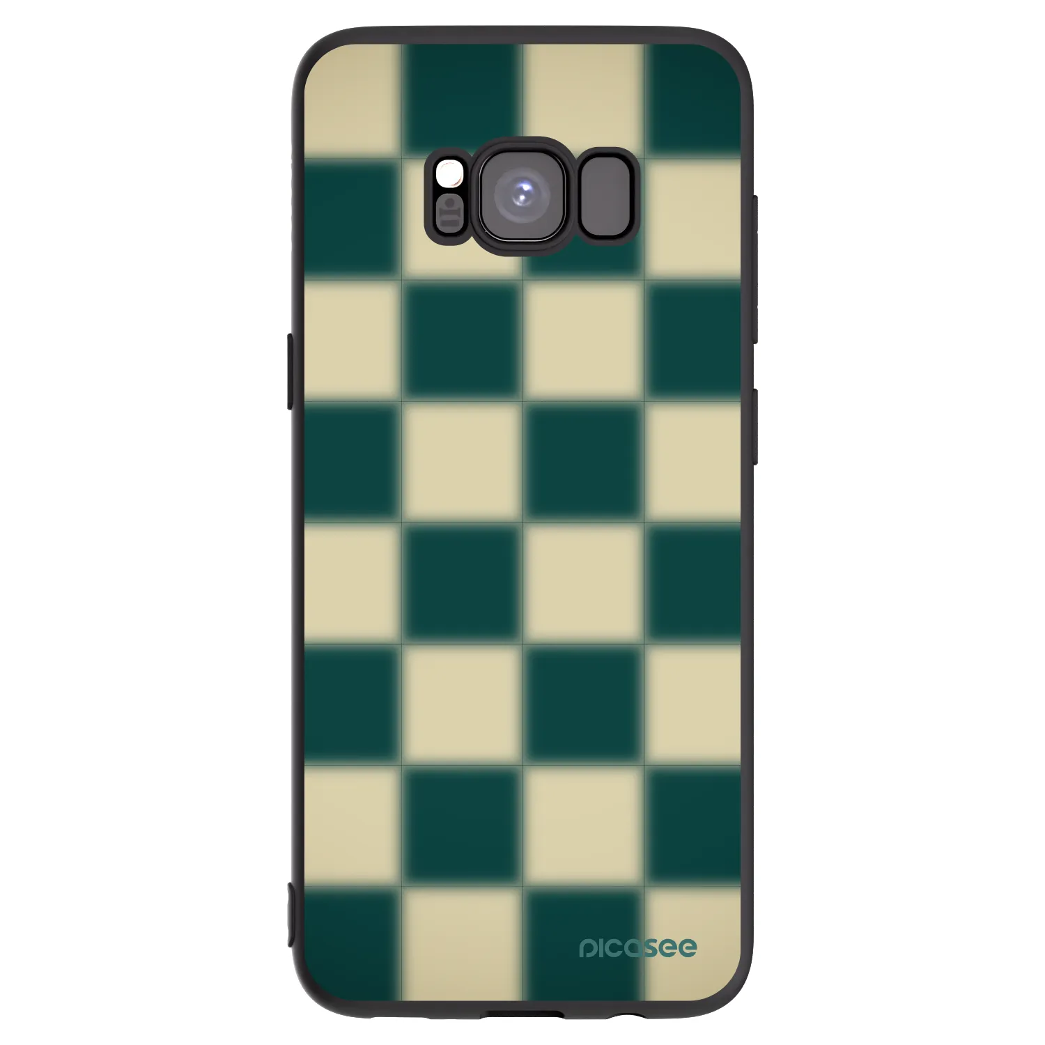 Picasee fekete szilikon tok az alábbi mobiltelefonokra Samsung Galaxy S8 G950F - Shadow Chess