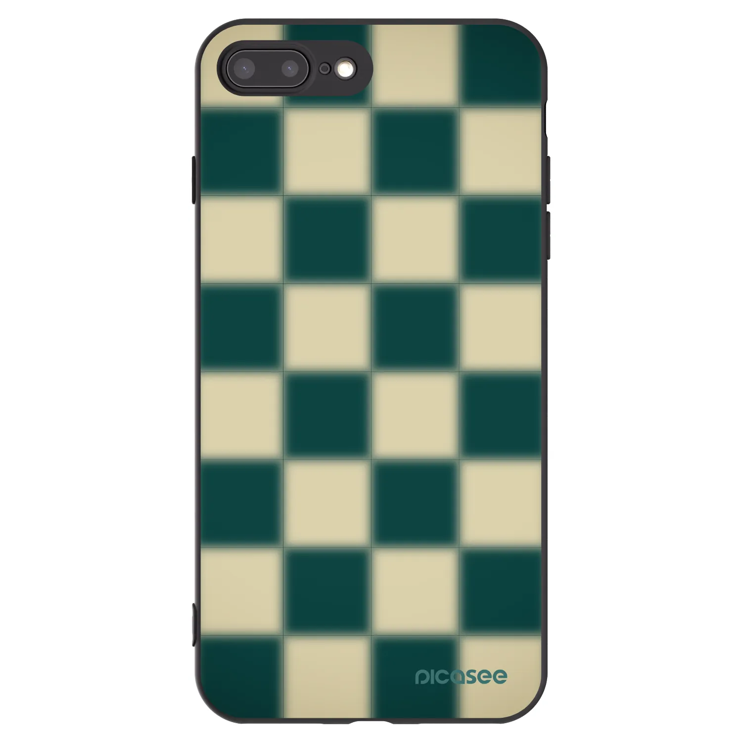 Picasee fekete szilikon tok az alábbi mobiltelefonokra Apple iPhone 8 Plus - Shadow Chess