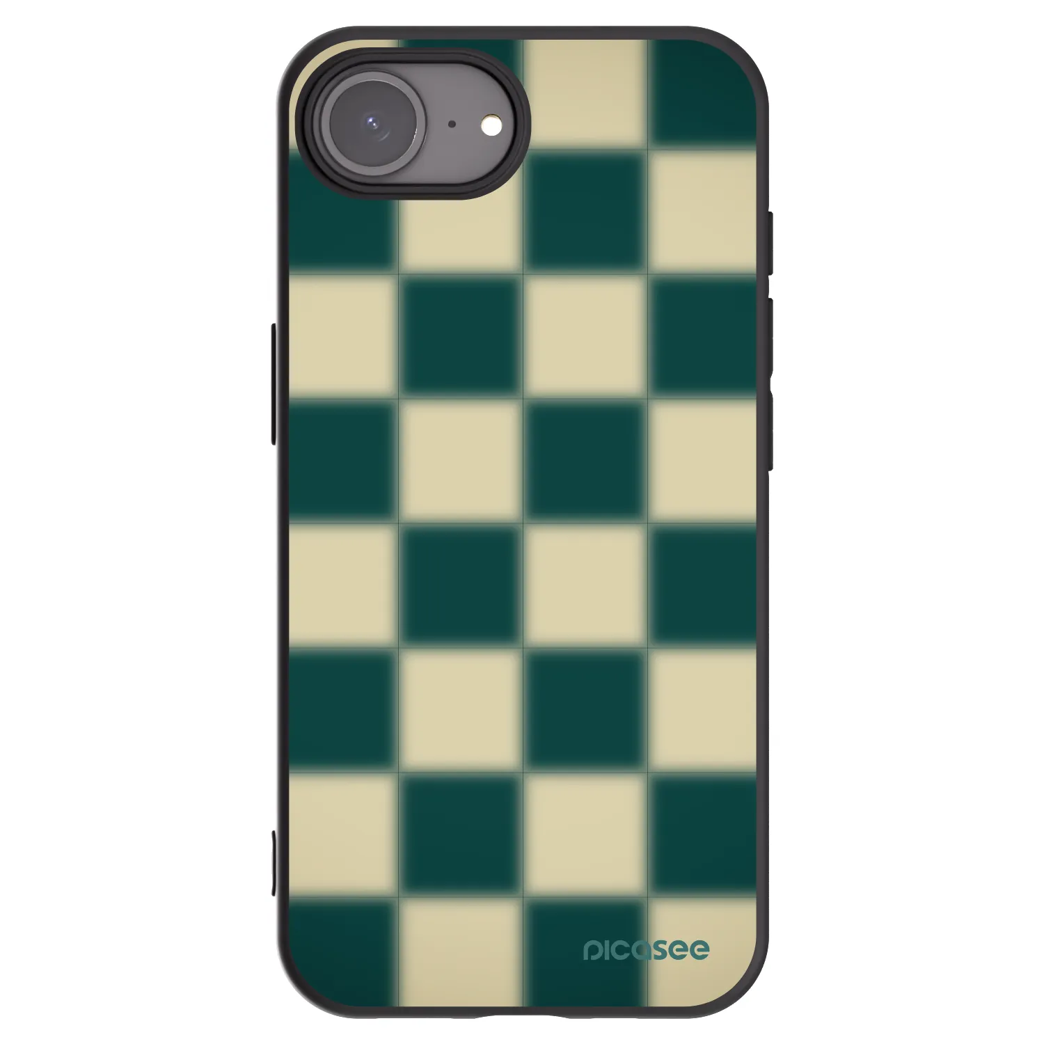 Picasee fekete szilikon tok az alábbi mobiltelefonokra Apple iPhone 16e - Shadow Chess