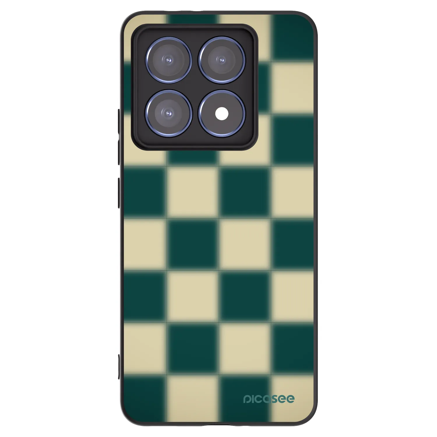 Picasee fekete szilikon tok az alábbi mobiltelefonokra Xiaomi 14T Pro - Shadow Chess