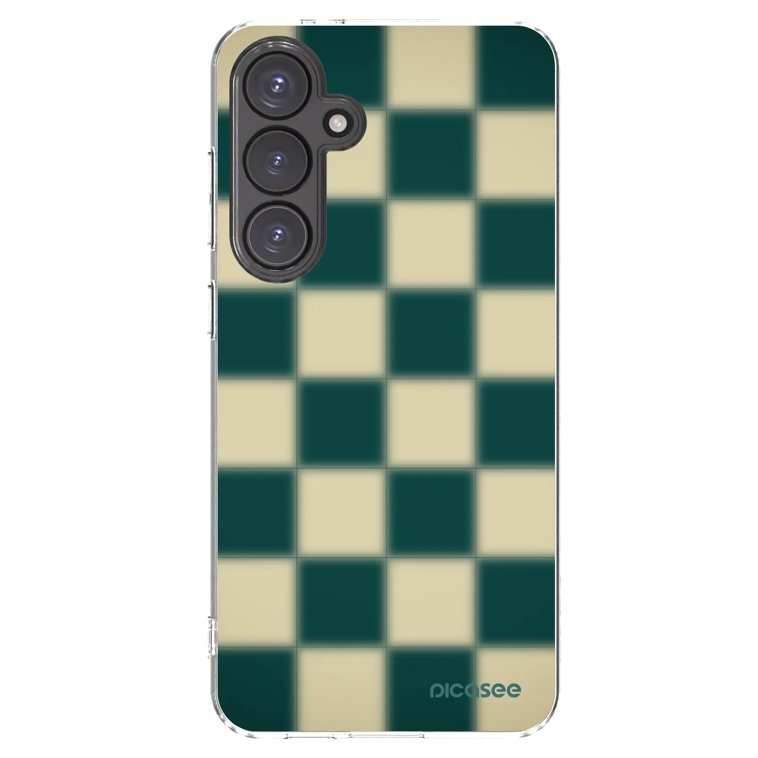 Picasee átlátszó szilikon tok az alábbi mobiltelefonokra Samsung Galaxy S24 FE S721B - Shadow Chess