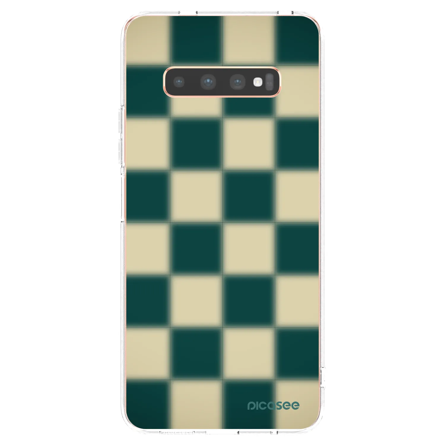 Picasee átlátszó szilikon tok az alábbi mobiltelefonokra Samsung Galaxy S10 Plus G975 - Shadow Chess
