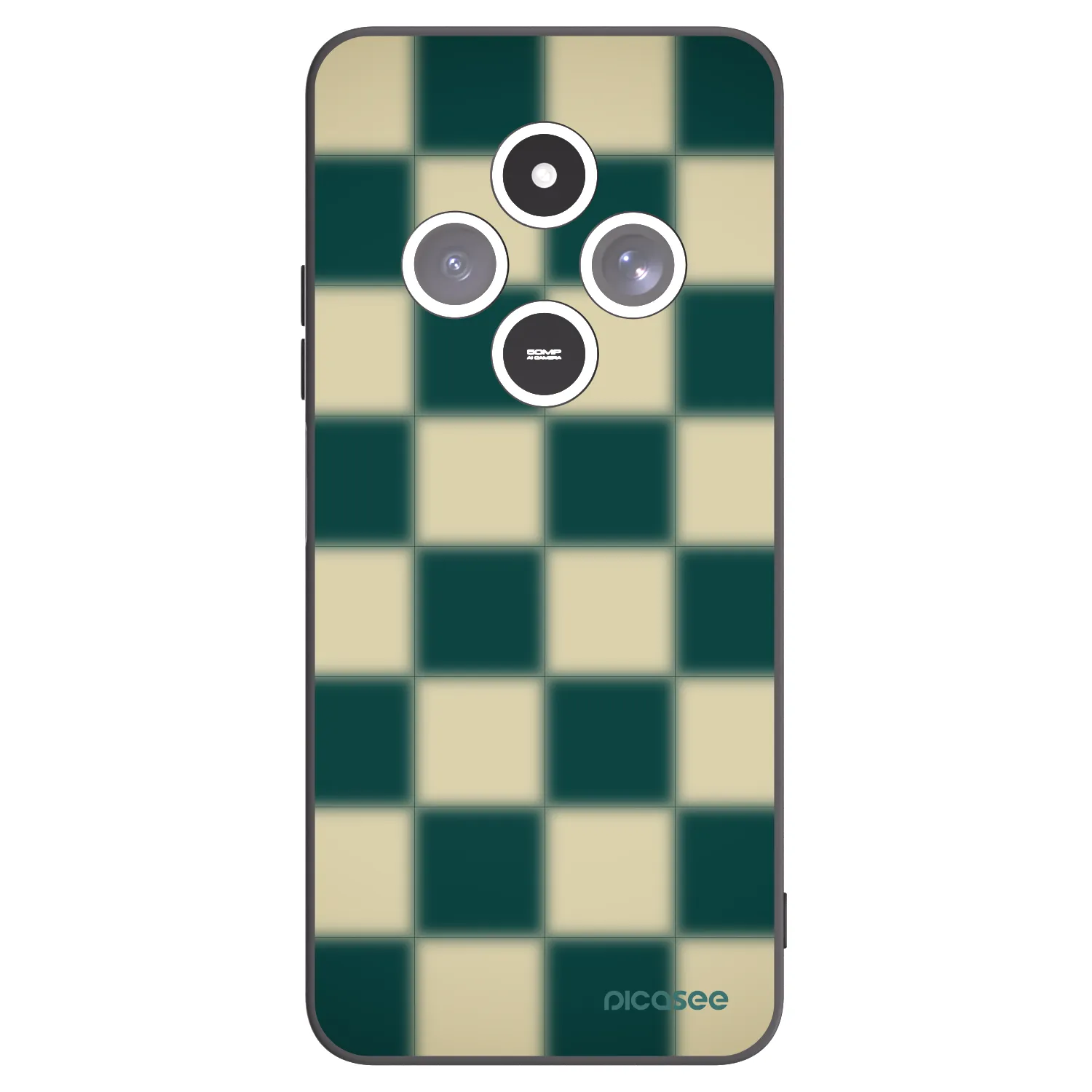Picasee fekete szilikon tok az alábbi mobiltelefonokra Xiaomi Redmi 14C - Shadow Chess
