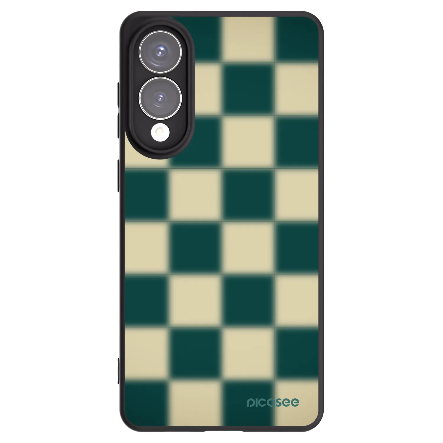 Picasee fekete szilikon tok az alábbi mobiltelefonokra Samsung Galaxy S25 Edge 5G - Shadow Chess