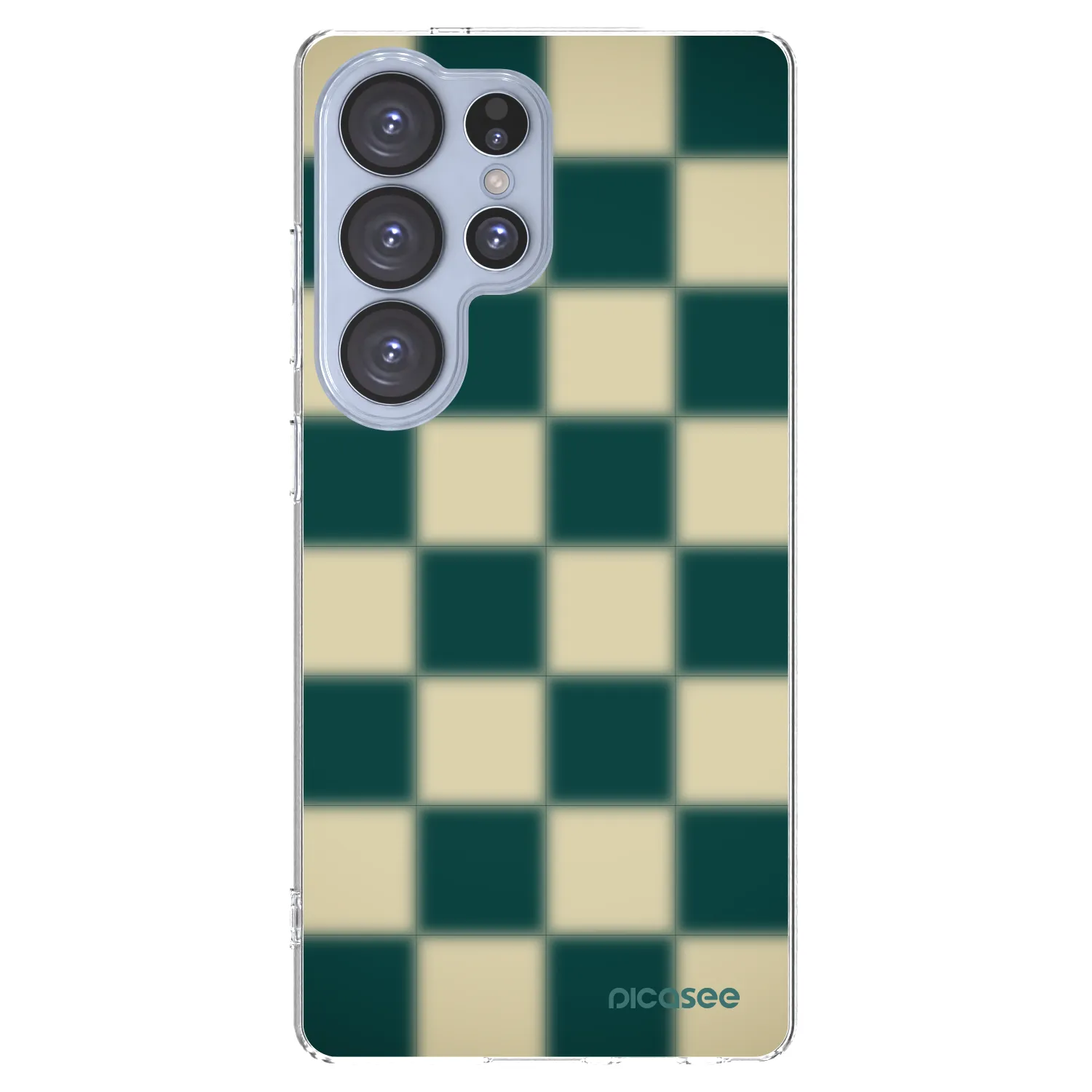 Picasee átlátszó szilikon tok az alábbi mobiltelefonokra Samsung Galaxy S25 Ultra 5G - Shadow Chess