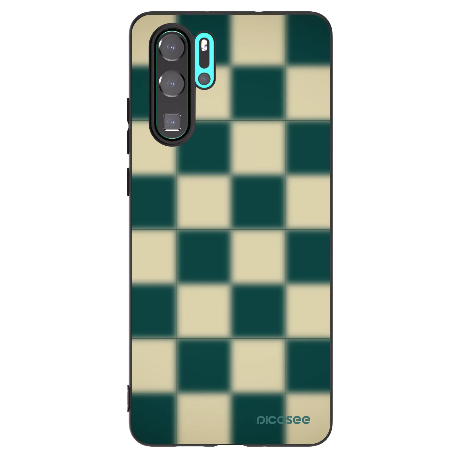 Picasee fekete szilikon tok az alábbi mobiltelefonokra Huawei P30 Pro - Shadow Chess