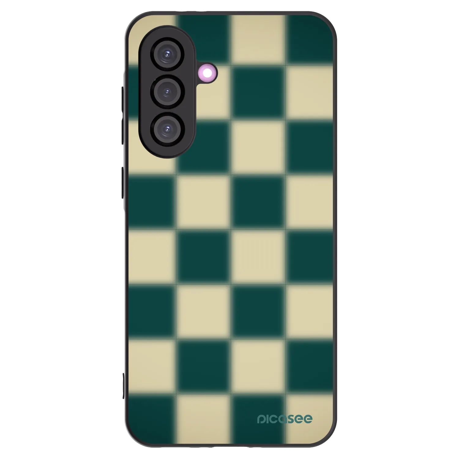 Picasee fekete szilikon tok az alábbi mobiltelefonokra Samsung Galaxy A56 5G A566B - Shadow Chess